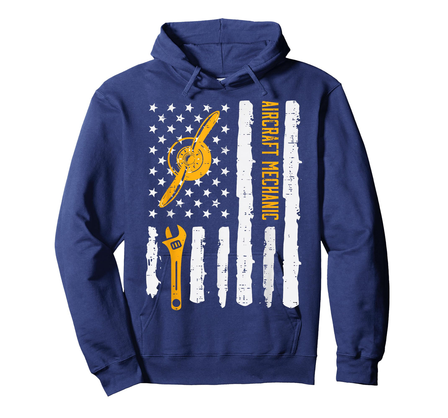 Aircraft Mechanic US Flag 4th Of July Patriot Men Women Kids T-Shirt