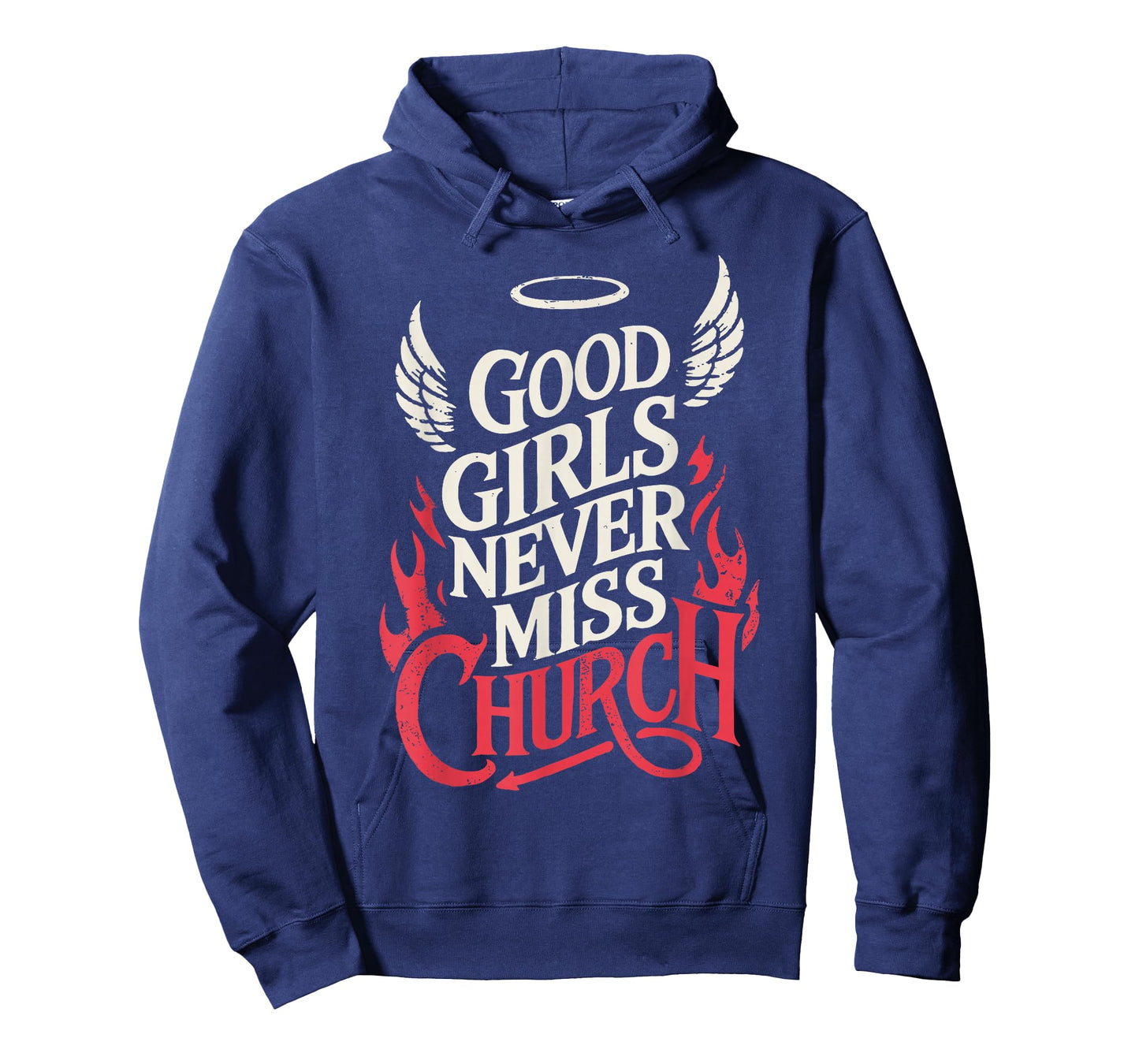 Good Vintage Girls Never Miss Church Christian Faith Based T-Shirt