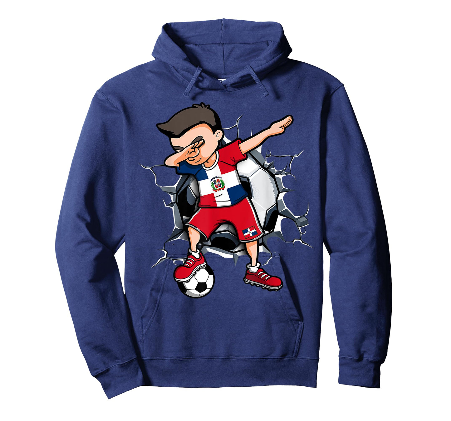 Dabbing Soccer Boy Dominican Republic Football Fans Jersey T-Shirt