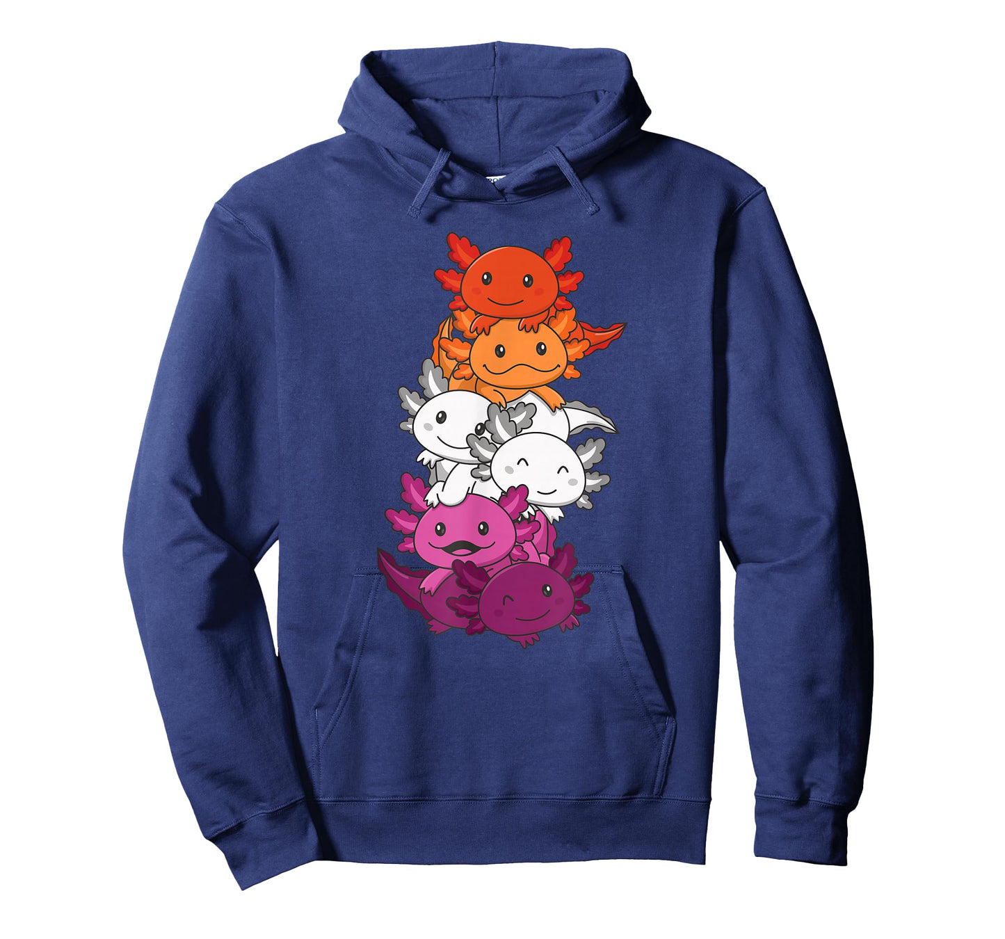 Lesbian Flag Gay Pride LGBTQ Axolotl T-Shirt