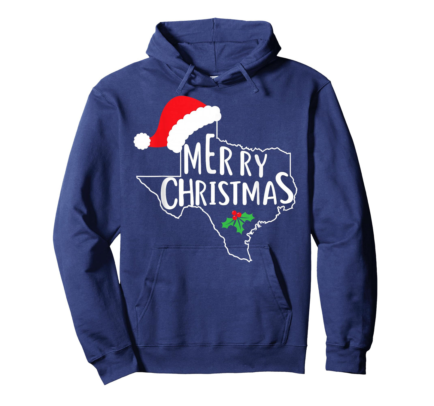 Texas State Merry Christmas Santa Hat America Cute T-Shirt