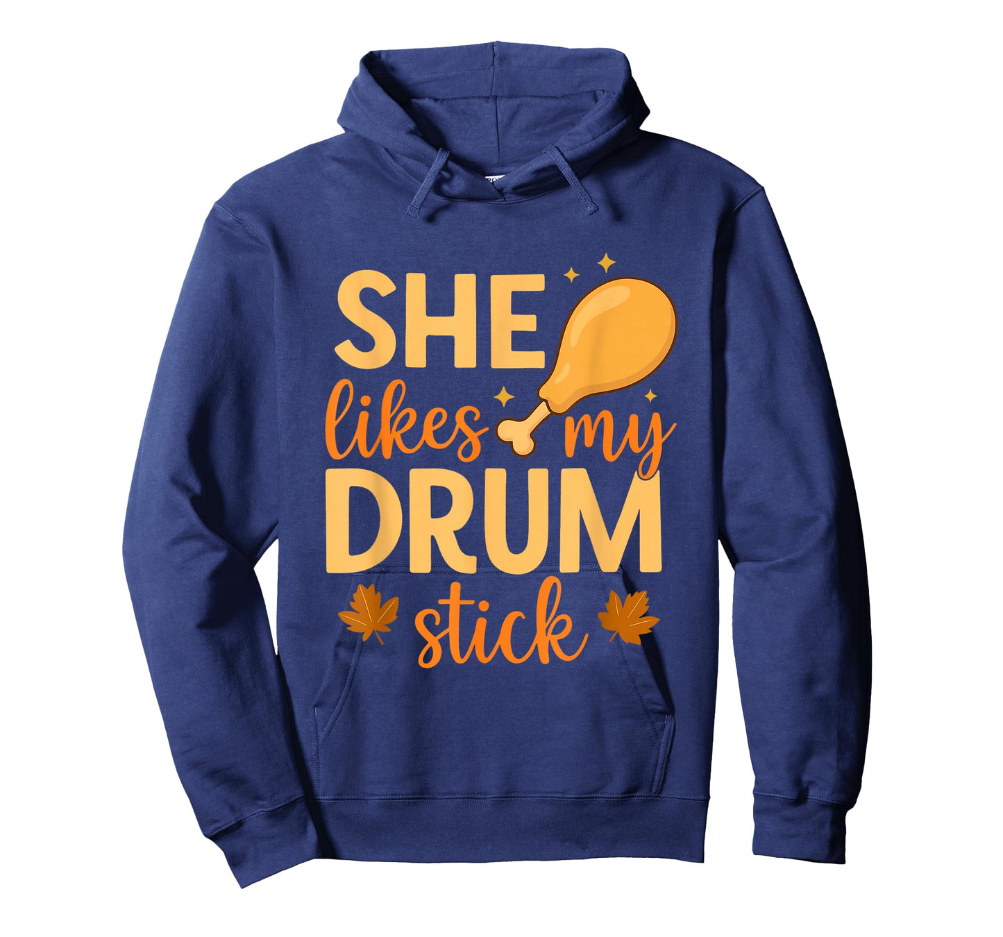 Funny Couple Matching Thanksgiving She Likes My Drum Stick T-Shirt