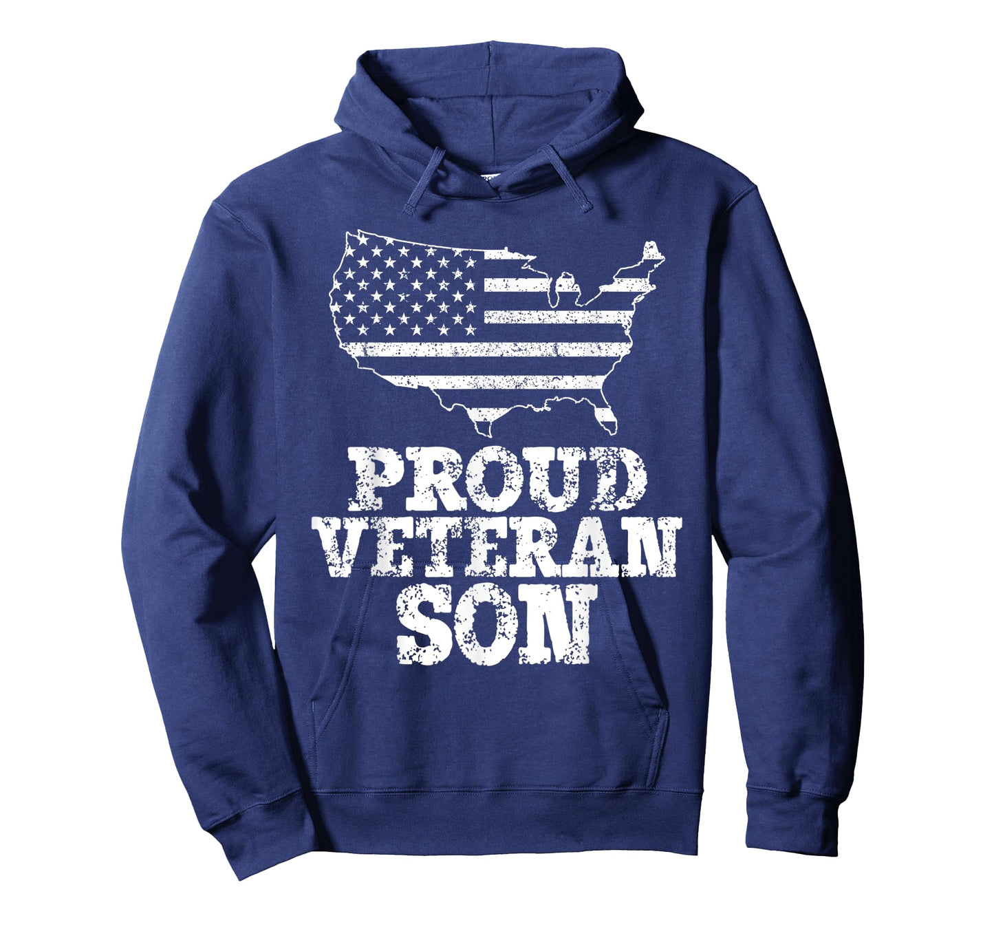Proud Veteran Son American Flag Design Women Kids Men T-Shirt
