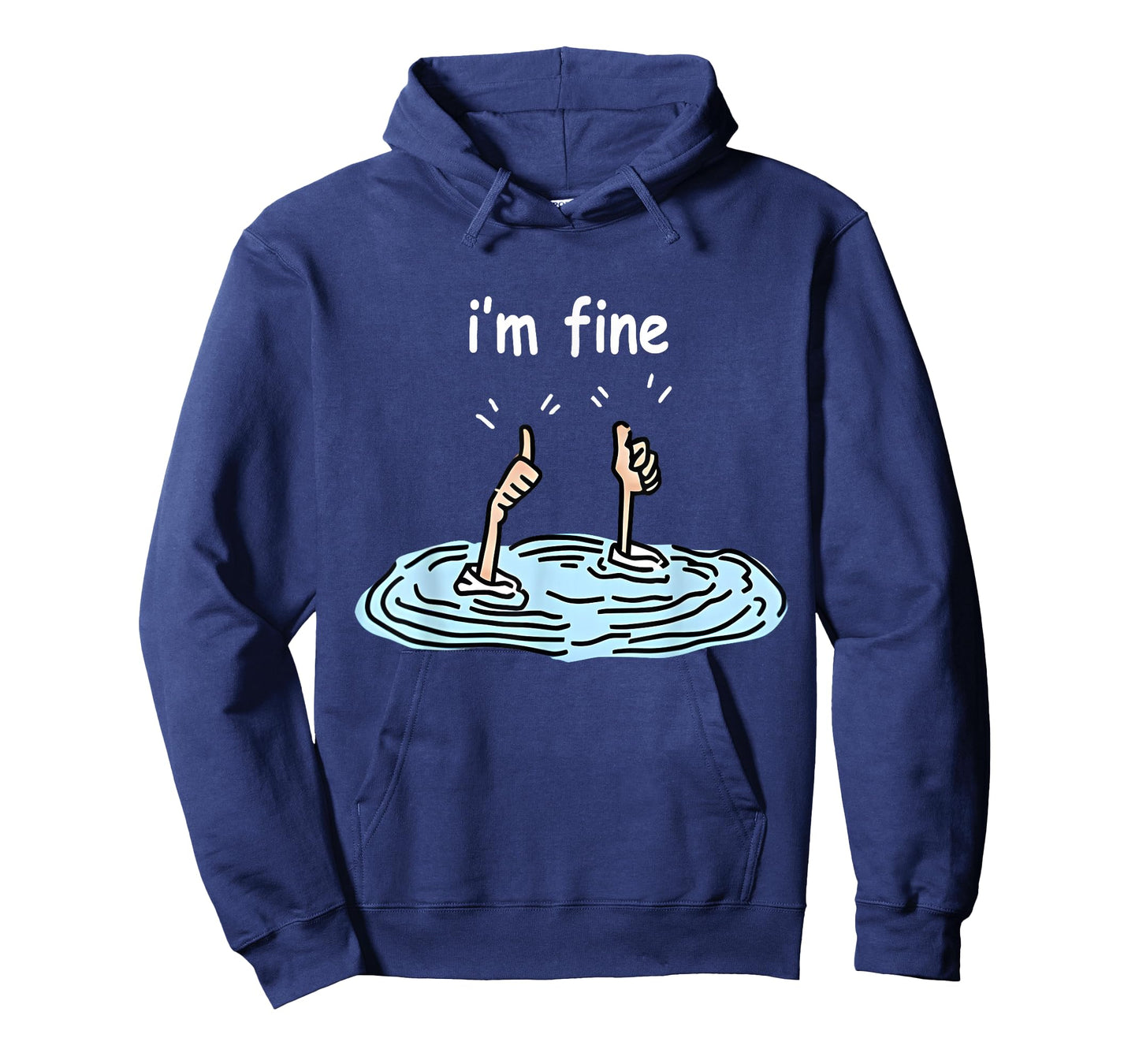 I'm Fine Thumbs Up Two Like Hand Funny Sarcasm Humor Graphic T-Shirt