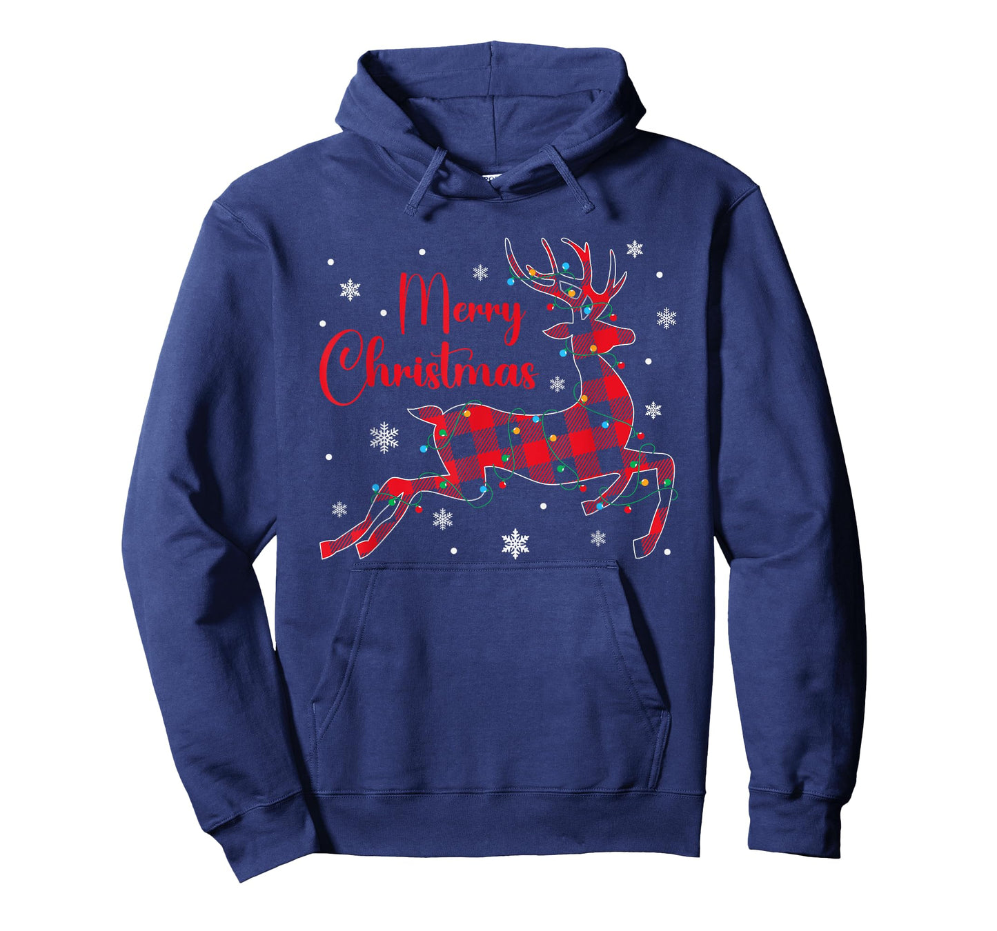 Christmas Pajamas Red Plaid Reindeer Buffalo Plaid Christmas T-Shirt