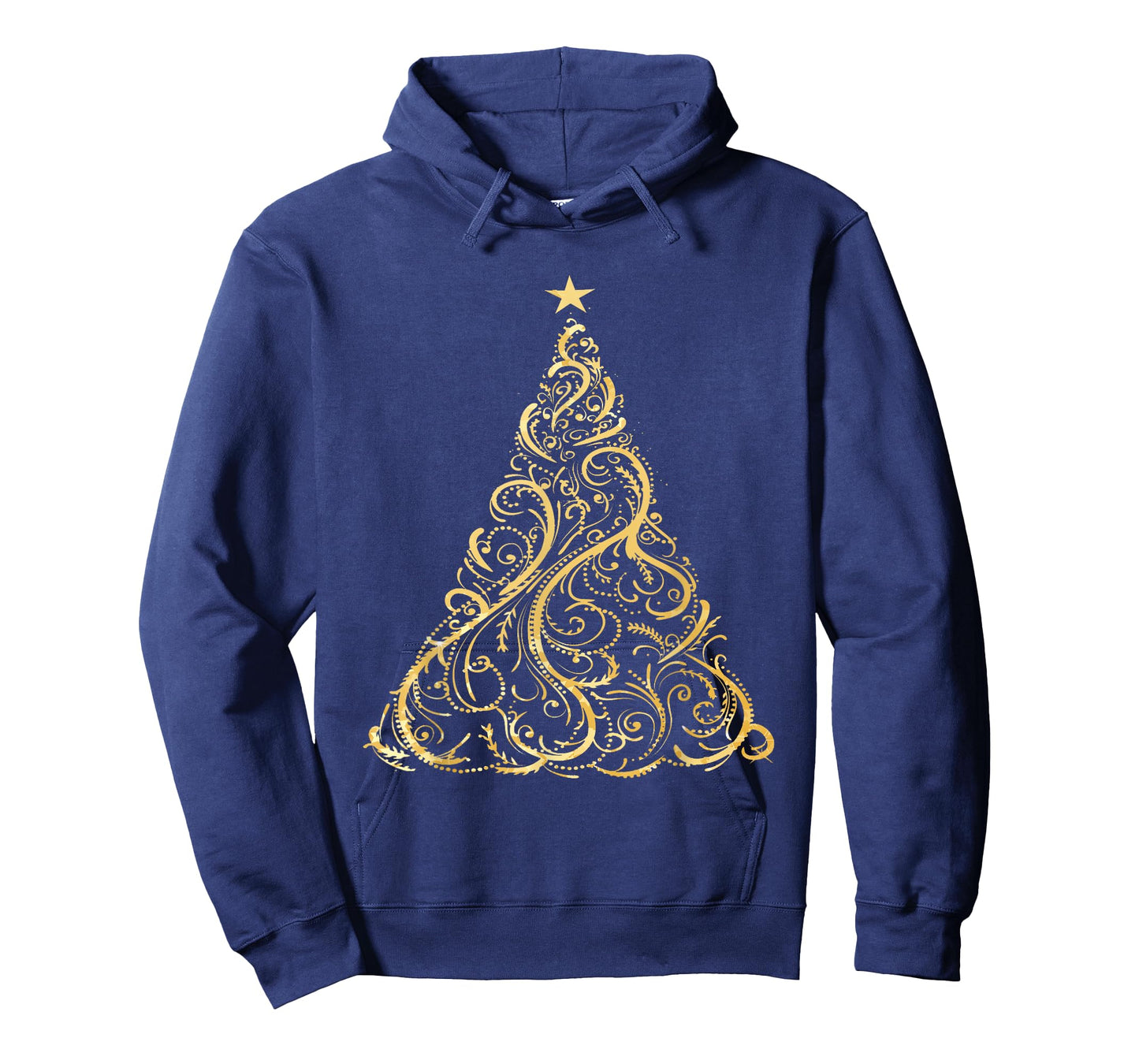 Christmas Tree Gold Deocrative Holiday Fashion T Shirt