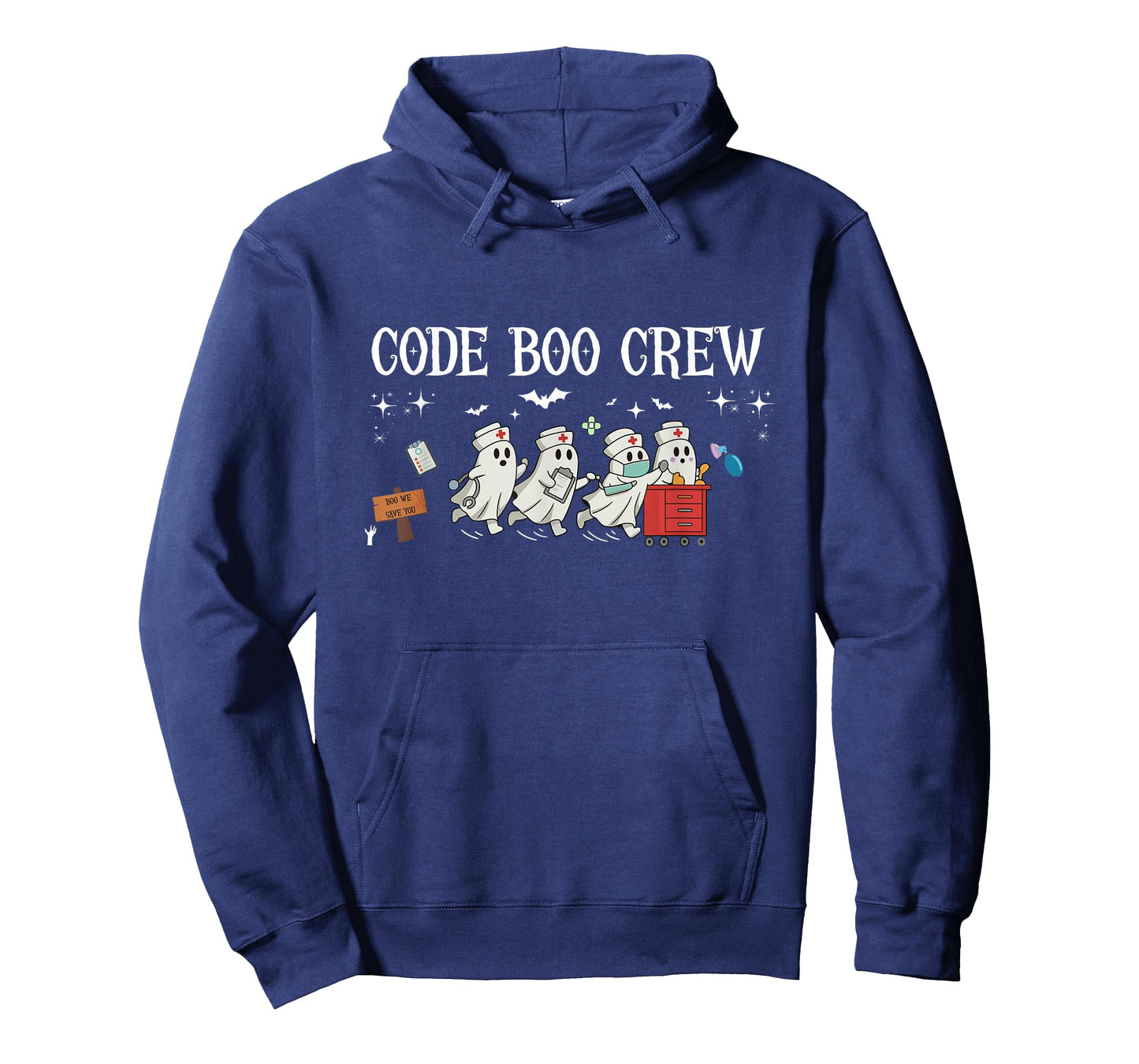 Code Boo Crew Halloween Ghost Nurse ER Nurse Spooky Season T-Shirt