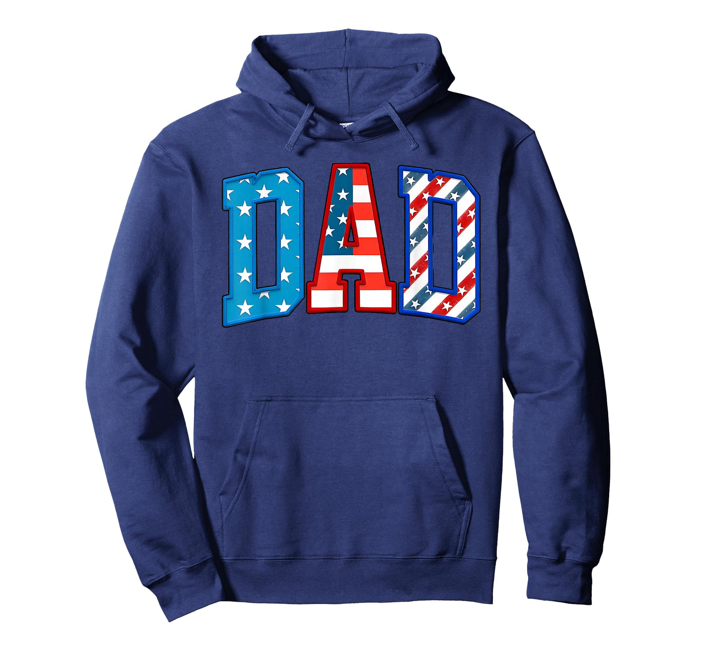 Dad USA American Flag Freedom Patriotic Happy 4th of July T-Shirt