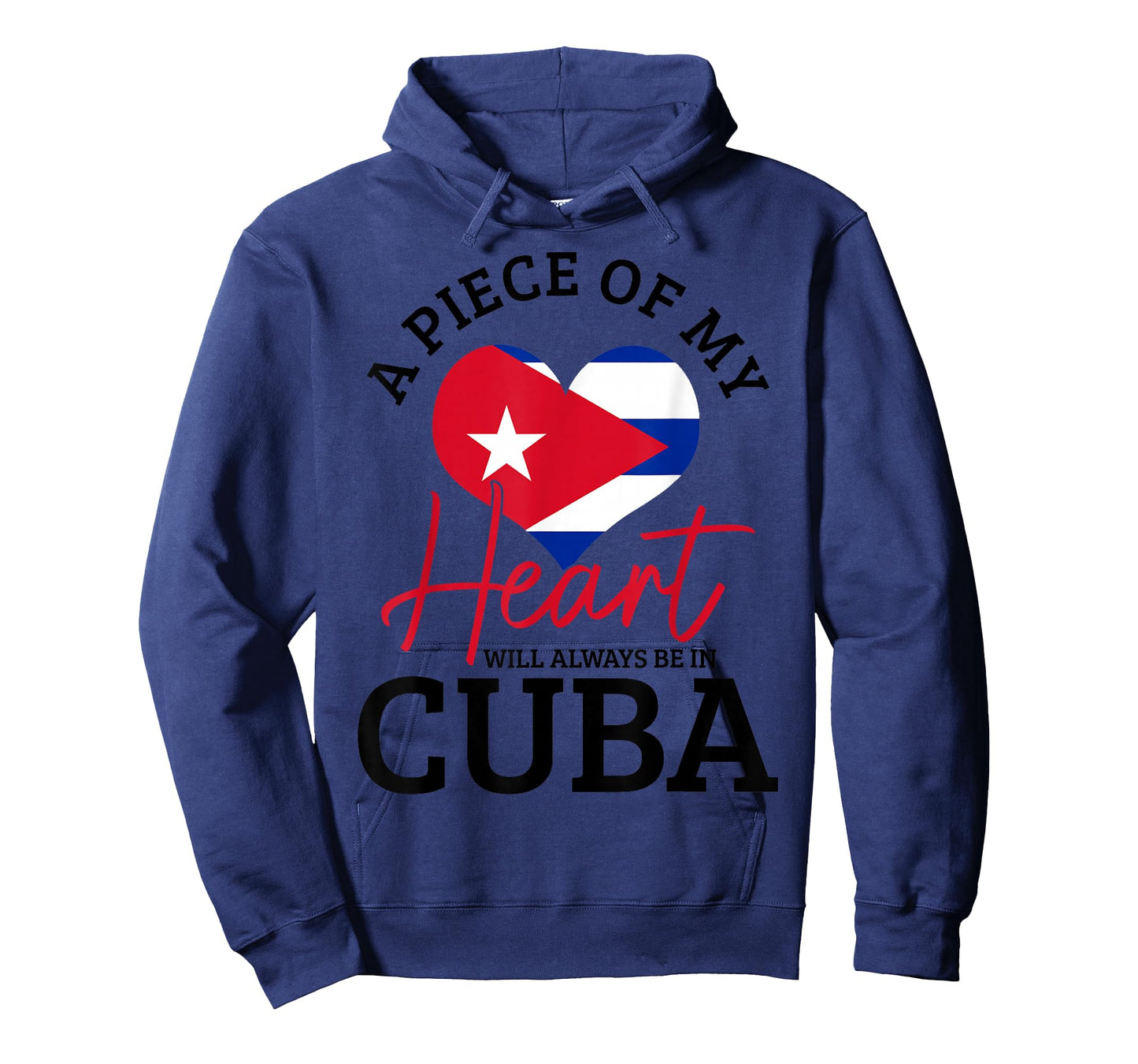 A Peace Of My Heart Will Always In Cuba Cuban Flag Pride T-Shirt