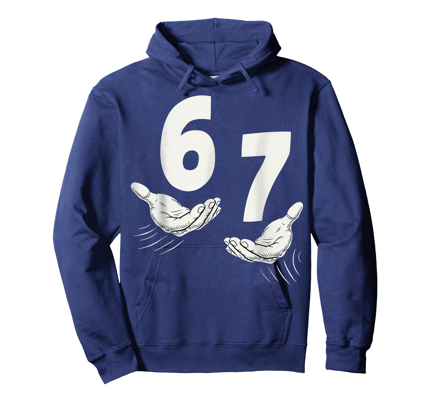 Six Seven 67 6 7 Kids 67 Teen Boys 6 7 Meme Hands Funny T-Shirt
