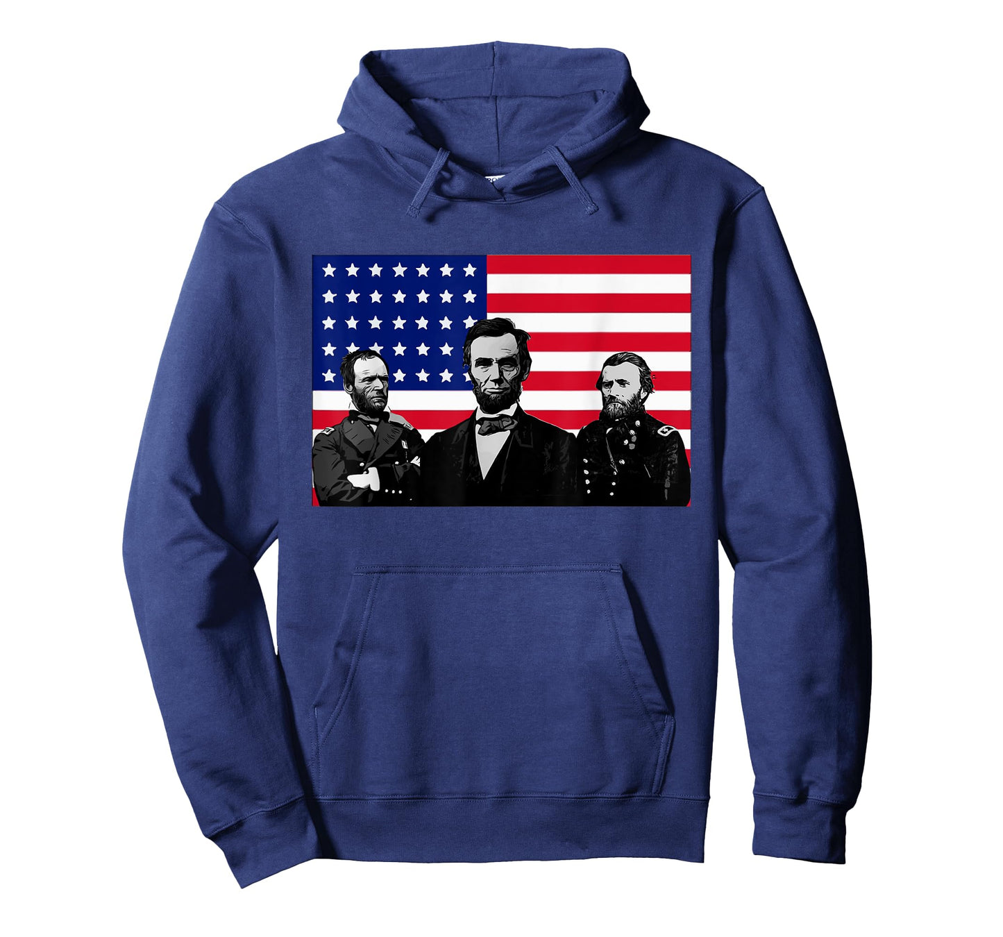 Lincoln and his Generals Grant and Sherman Civil War T-Shirt