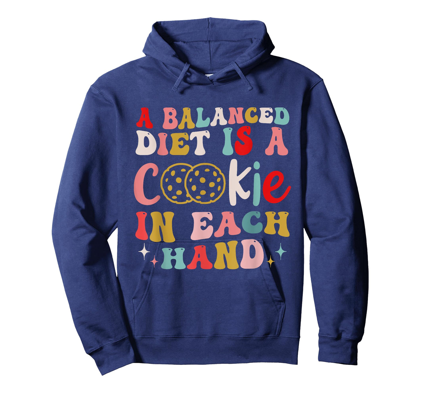 A Balanced Diet Is A Cookie In Each Hand Christmas T-Shirt