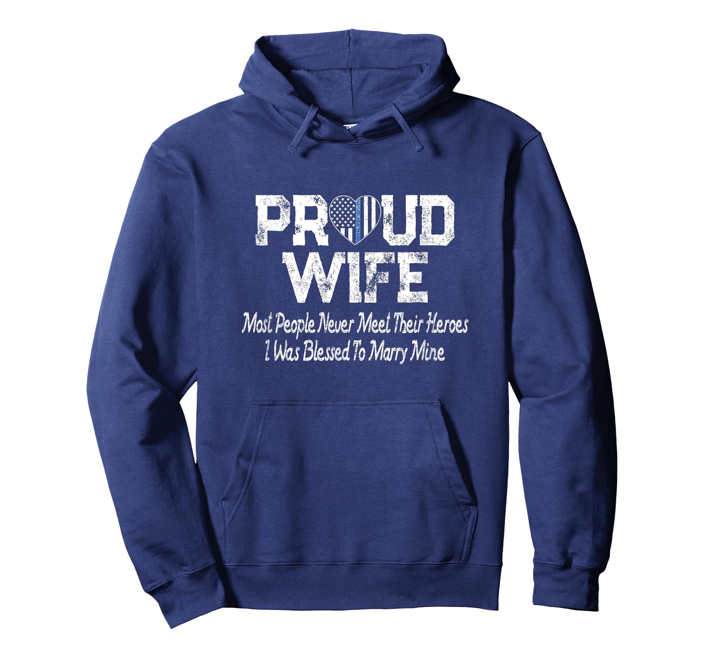 Proud Police Officer Wife Thin Blue Line Gift T-Shirt