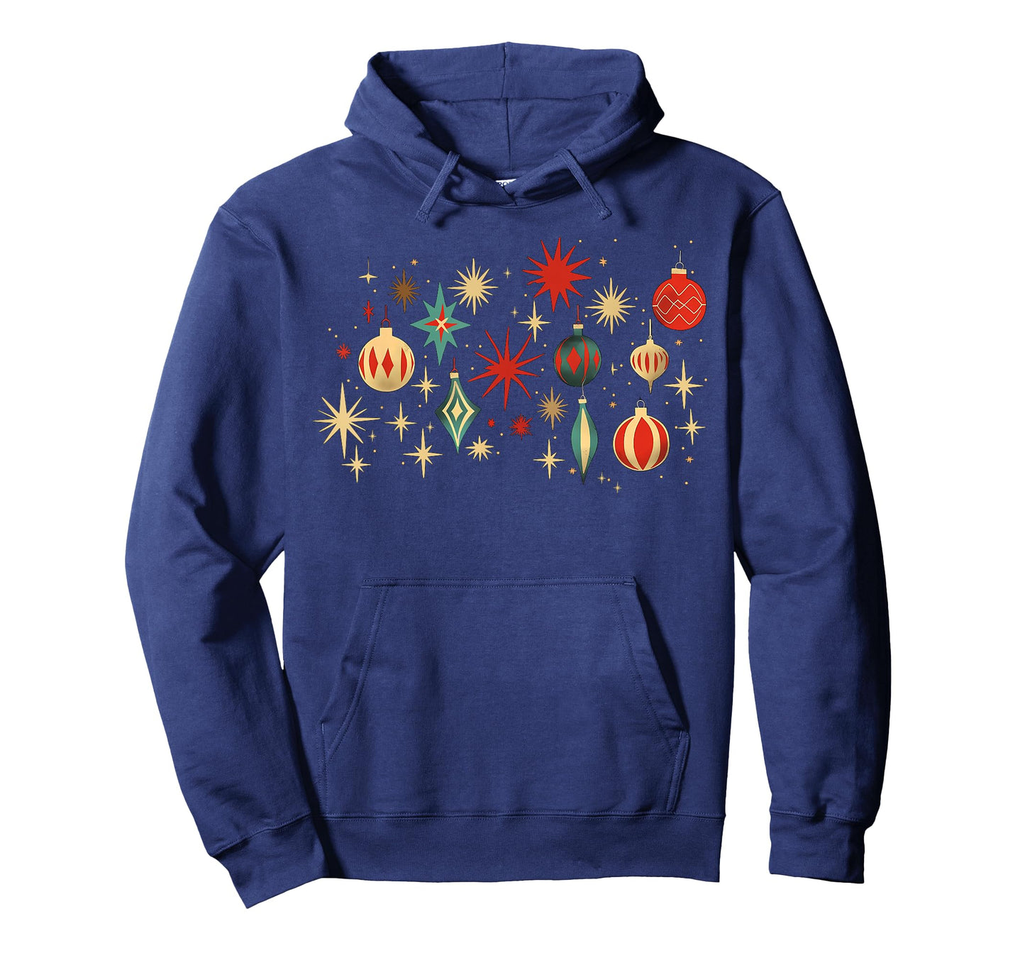 Retro Merry and Bright Mid-Century Modern Christmas Ornament T-Shirt