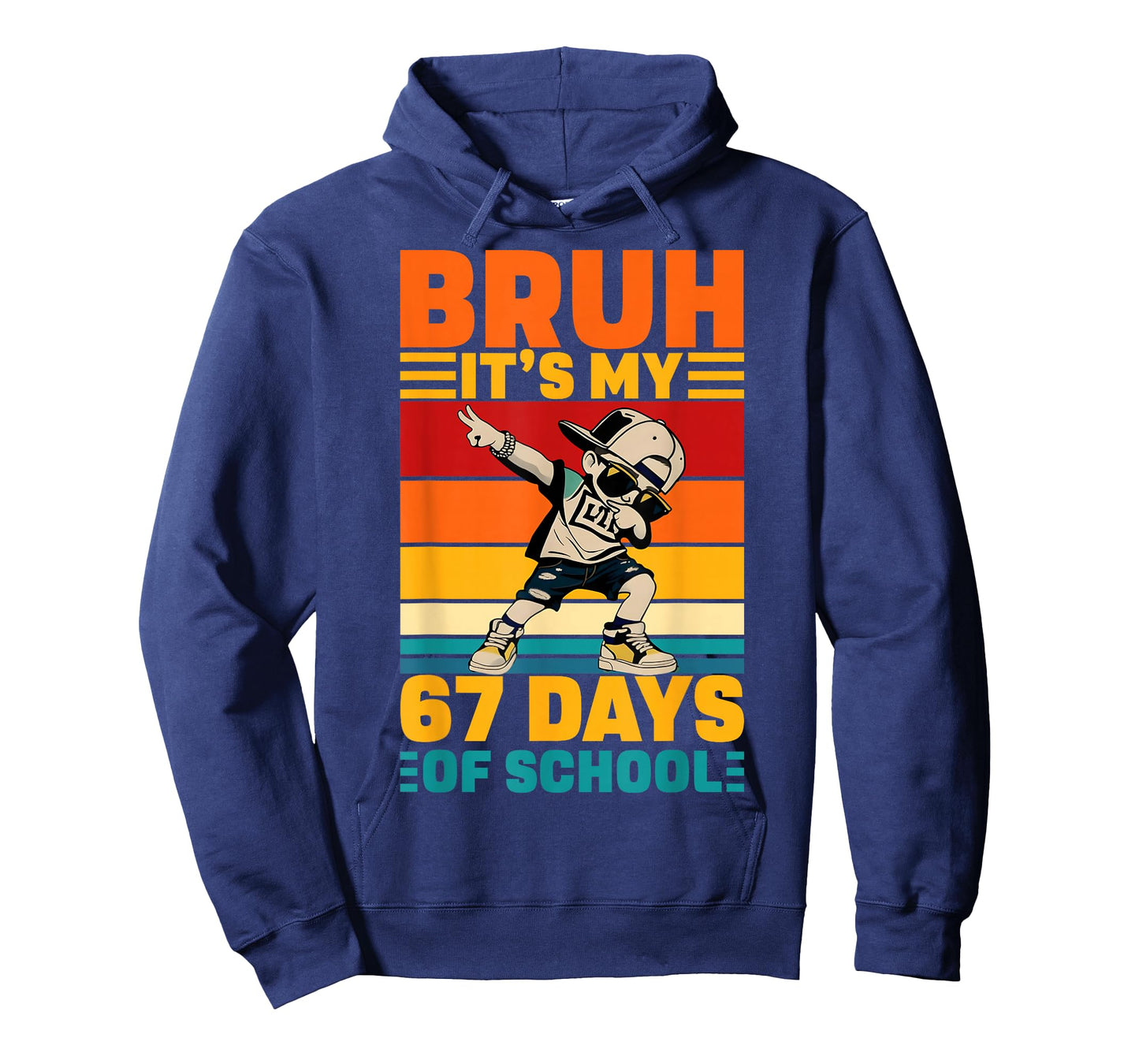 Bruh It's My 67 Days of School Dabbing Boy Funny Six Seven T-Shirt