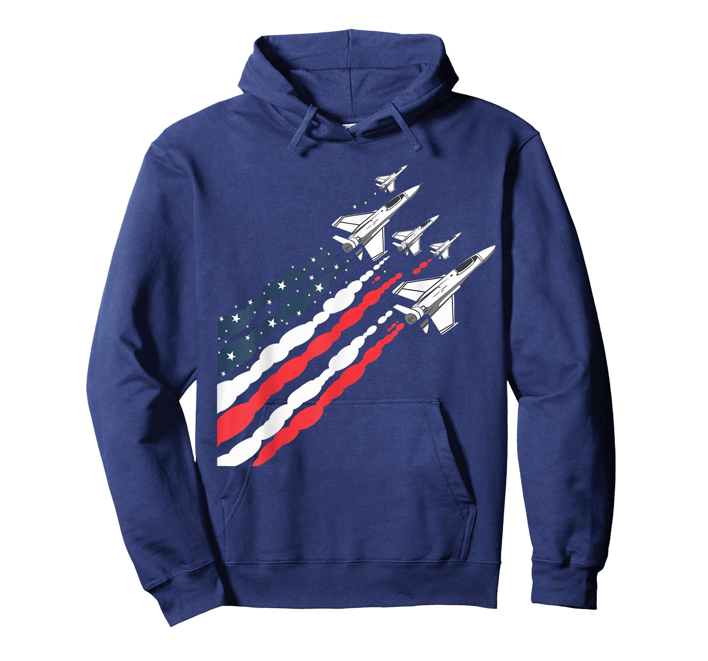 Patriotic Fighter Jet Airplane American Flag Vintage T-Shirt