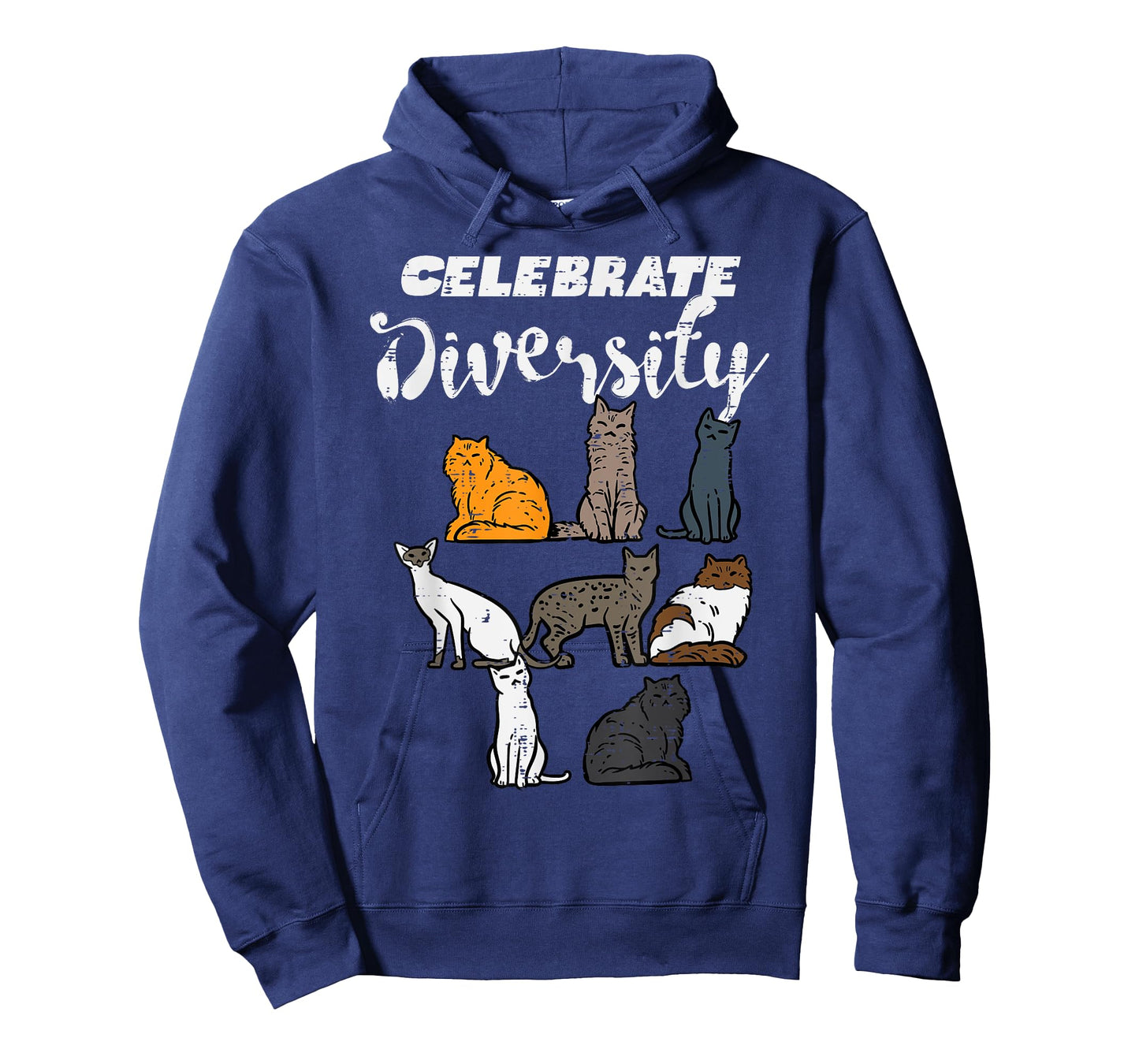 Celebrate Diversity Cat Breeds Cute Pet Owner Men Women Kids T-Shirt