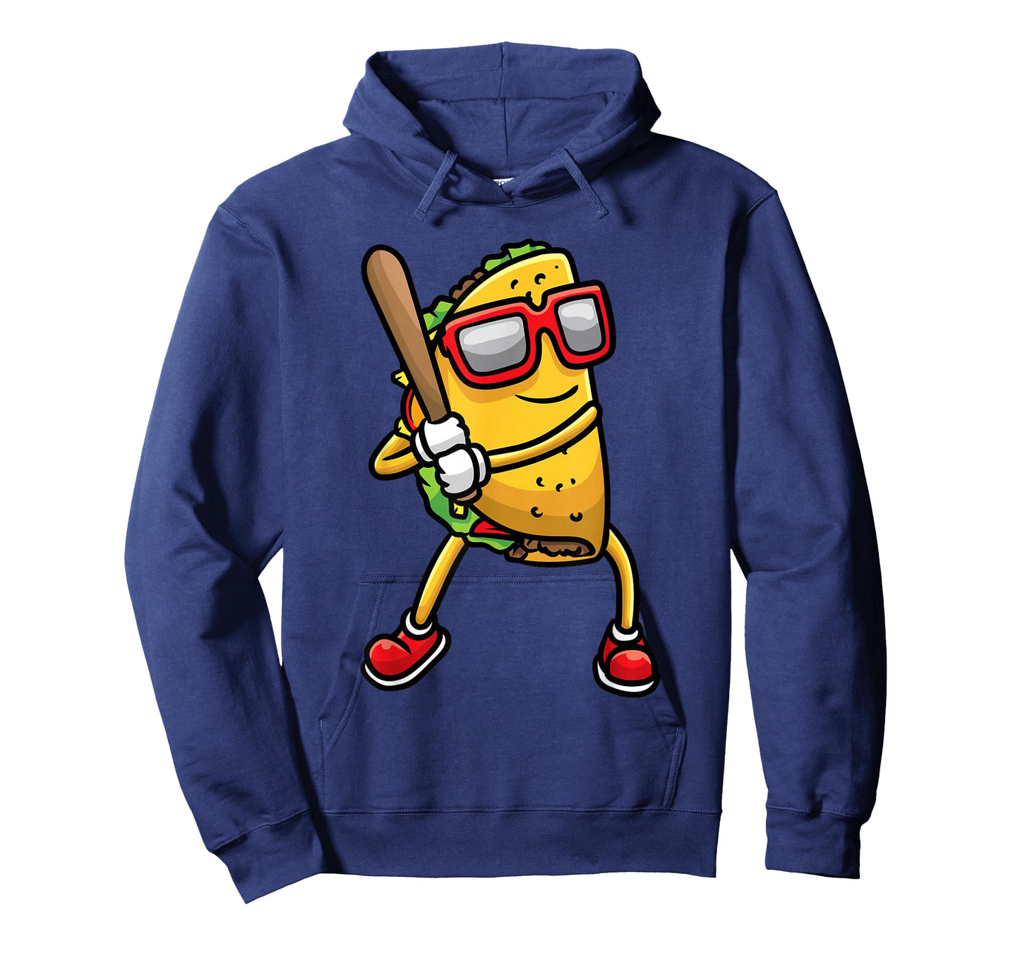 Taco Playing Baseball Mexican Cinco De Mayo Kids Men T-Shirt