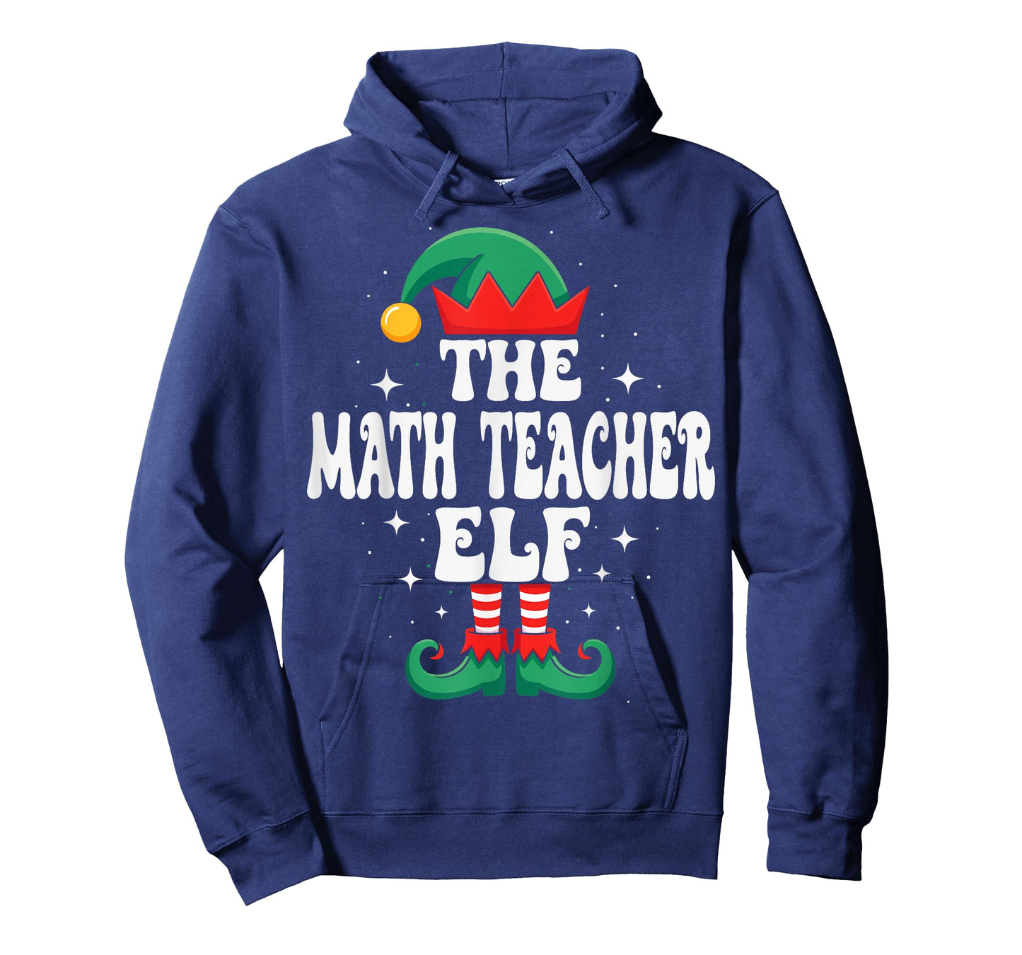The Math Teacher Elf Funny Christmas Matching Family T-Shirt