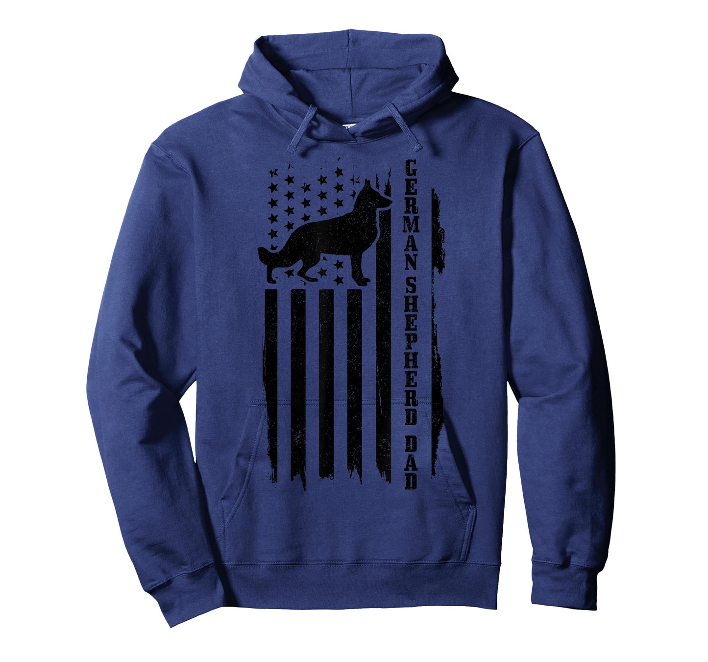 German Shepherd Dad Vintage Flag Patriotic Dog T-Shirt