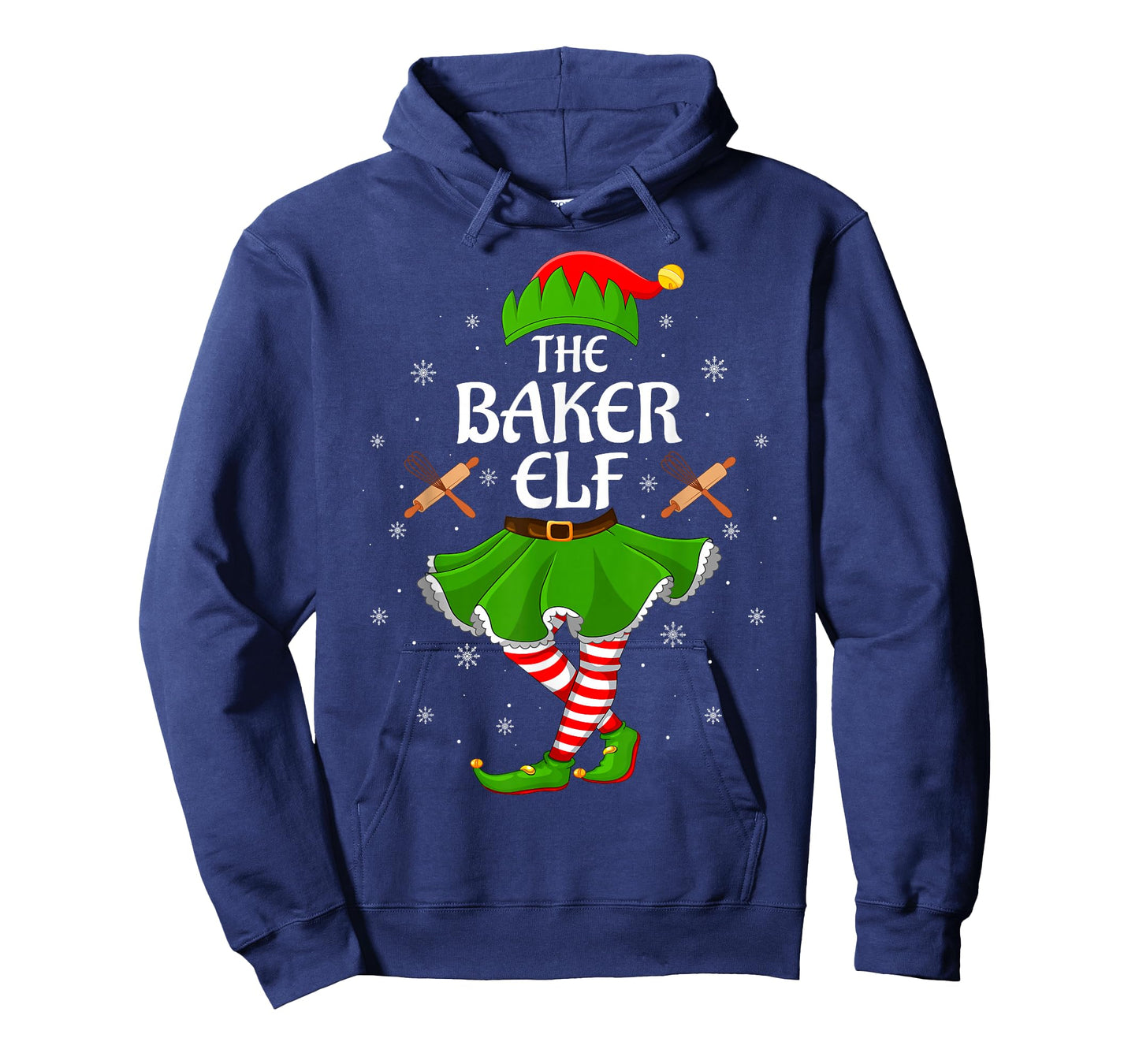 Baker Elf Christmas Family Girls Women Elf Squad Xmas T-Shirt