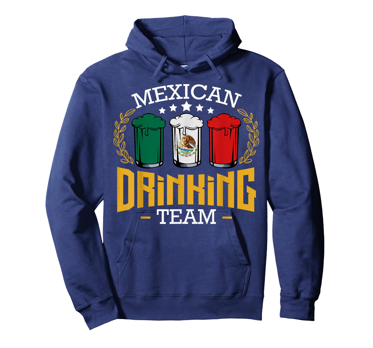 Beer Mexican Drinking Team Mexico Flag Funny Beer Pub Party T-Shirt