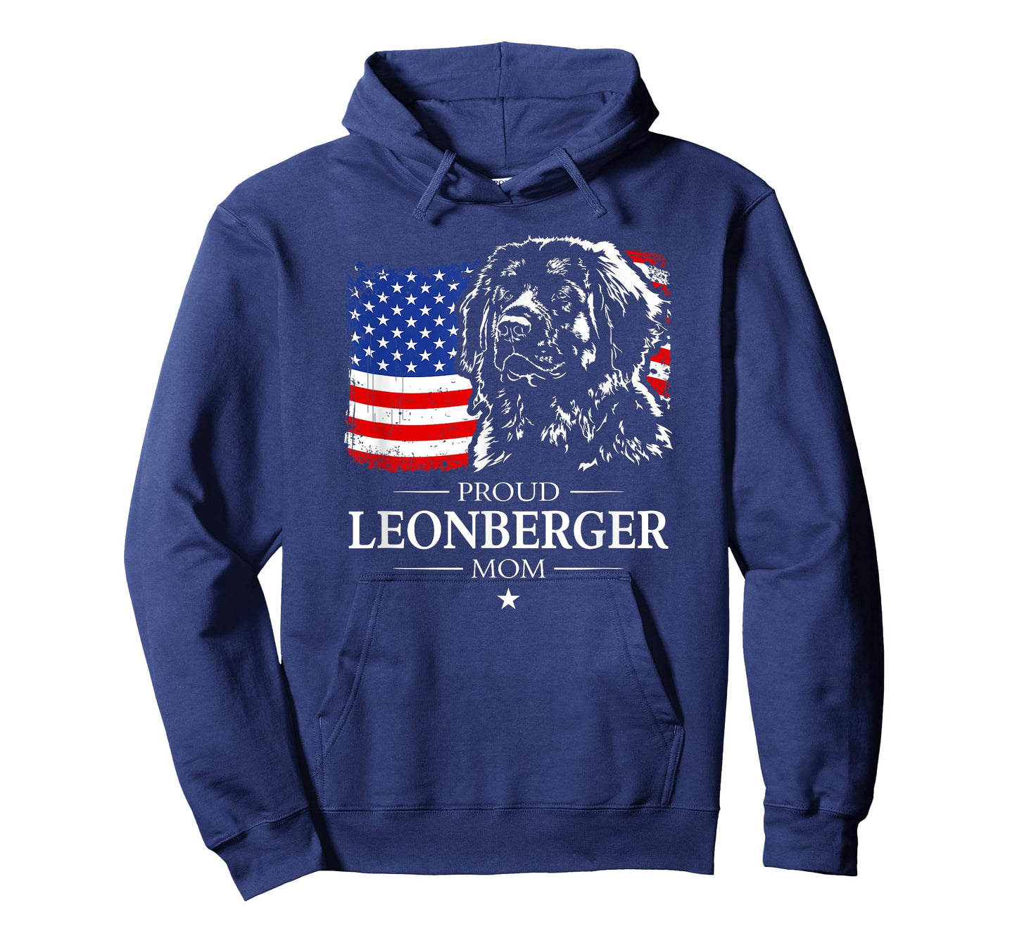 Proud Leonberger Mom American Flag patriotic gift dog T-Shirt