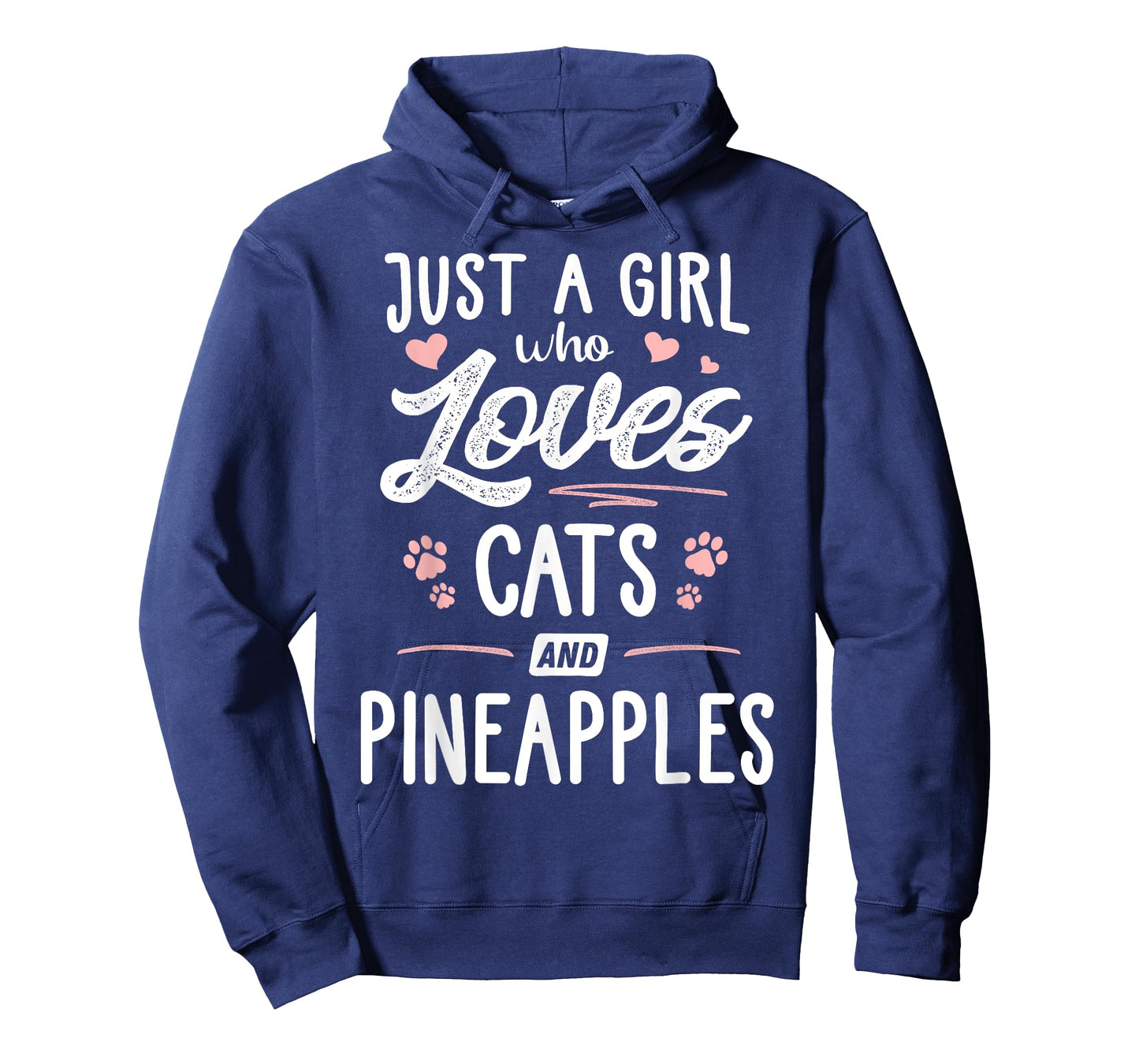 Just A Girl Who Loves Cats And Pineapples Gift Cat Lover T-Shirt