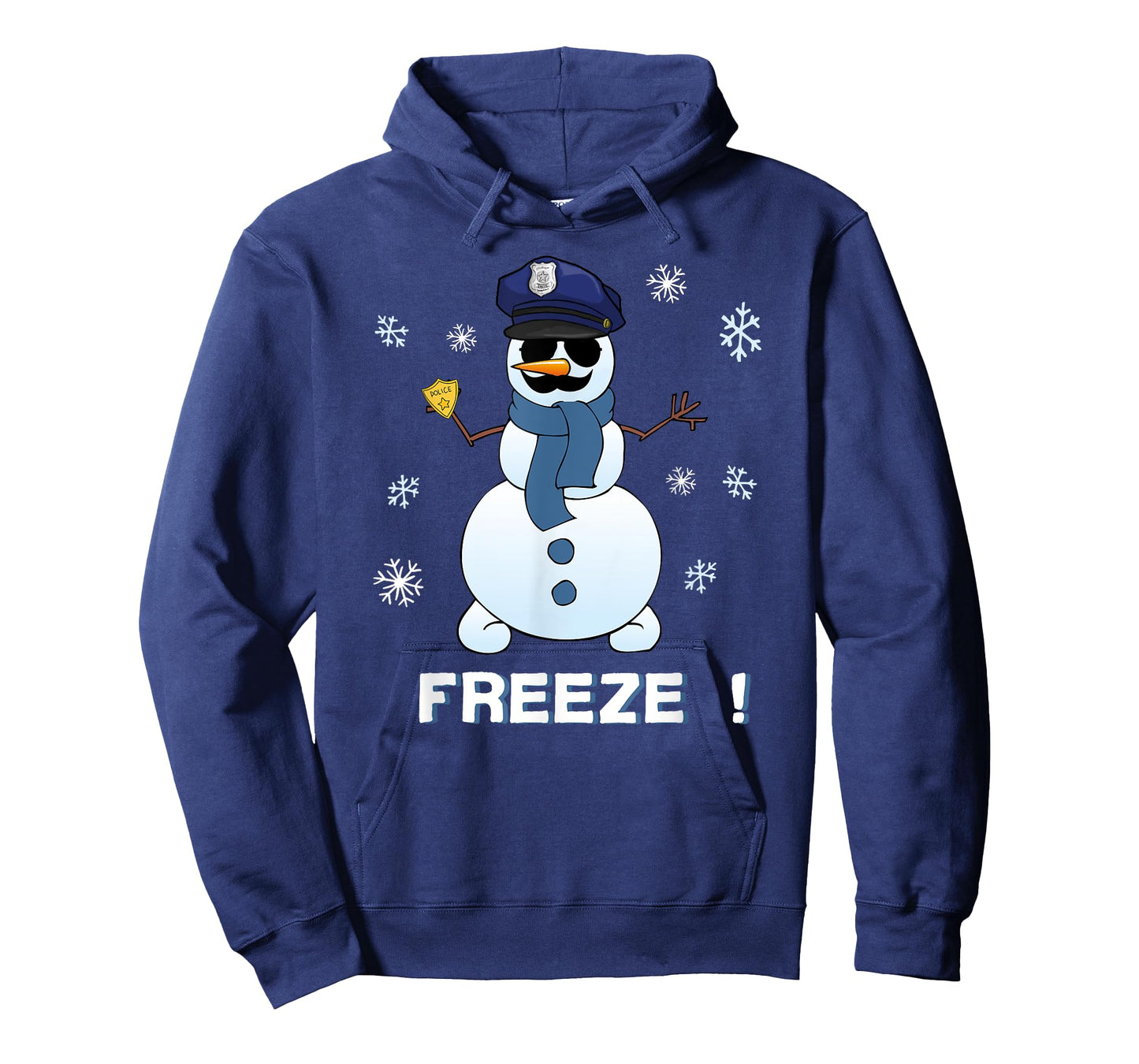 Cop Snowman Shirt Freeze Christmas Party Gift T-Shirt Xmas T-Shirt