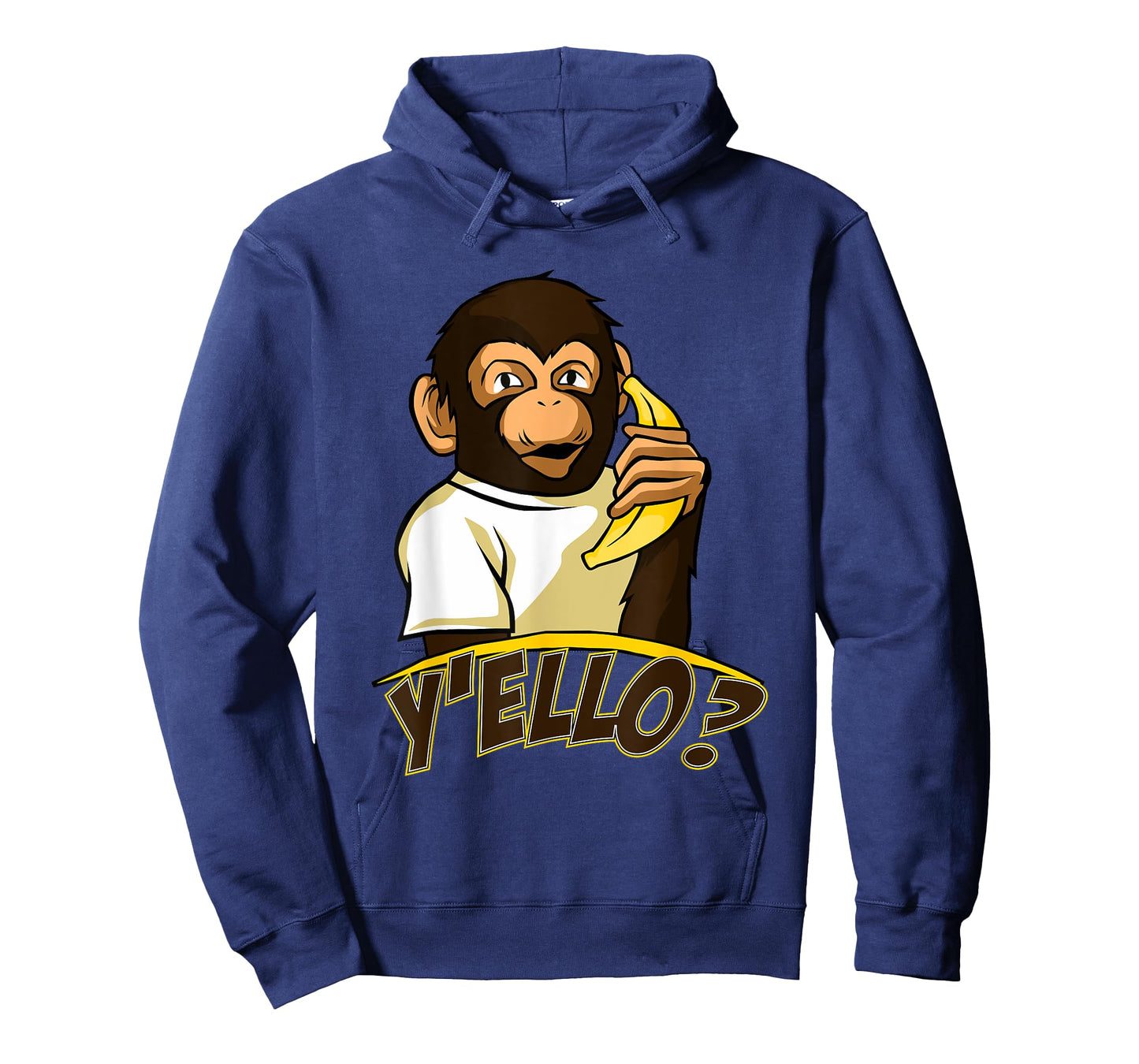 Yello Funny Talking Monkey On Banana Phone T-Shirt T-Shirt