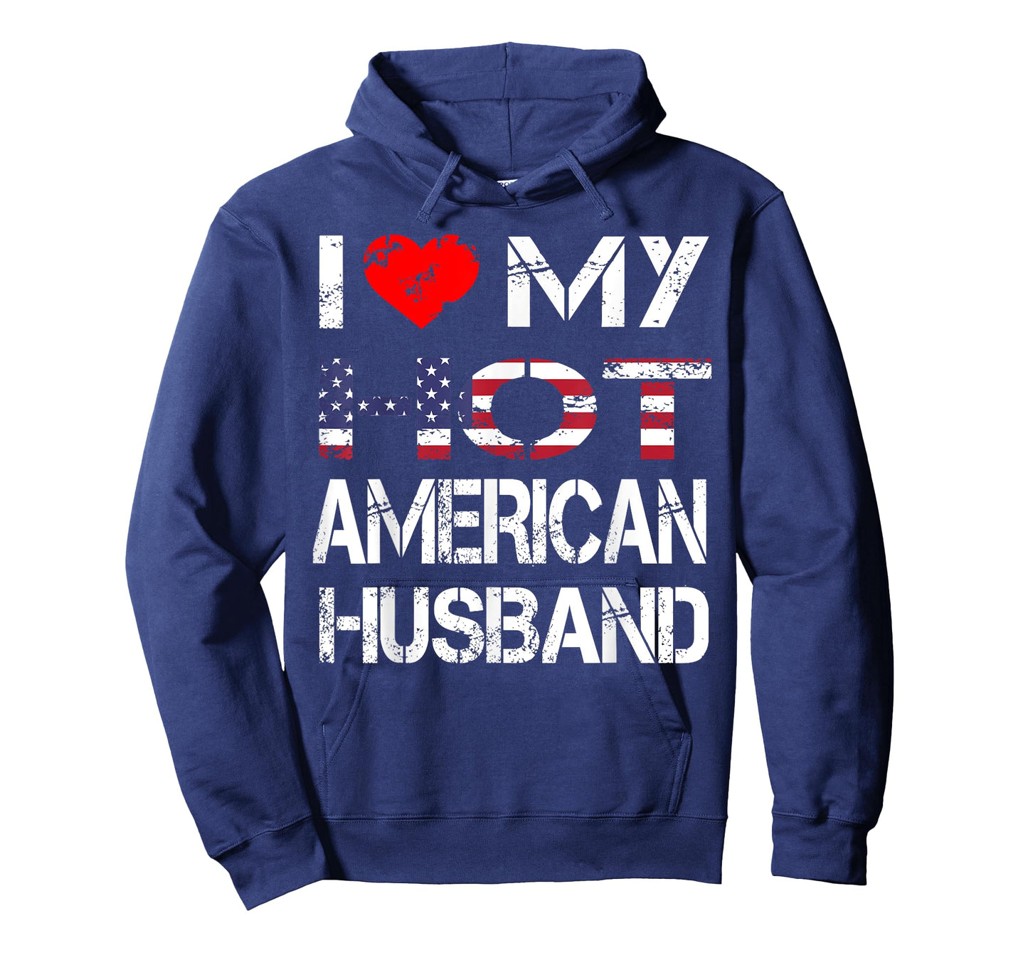 I Love My Hot American Husband T-shirt Gift (Wife Shirt)