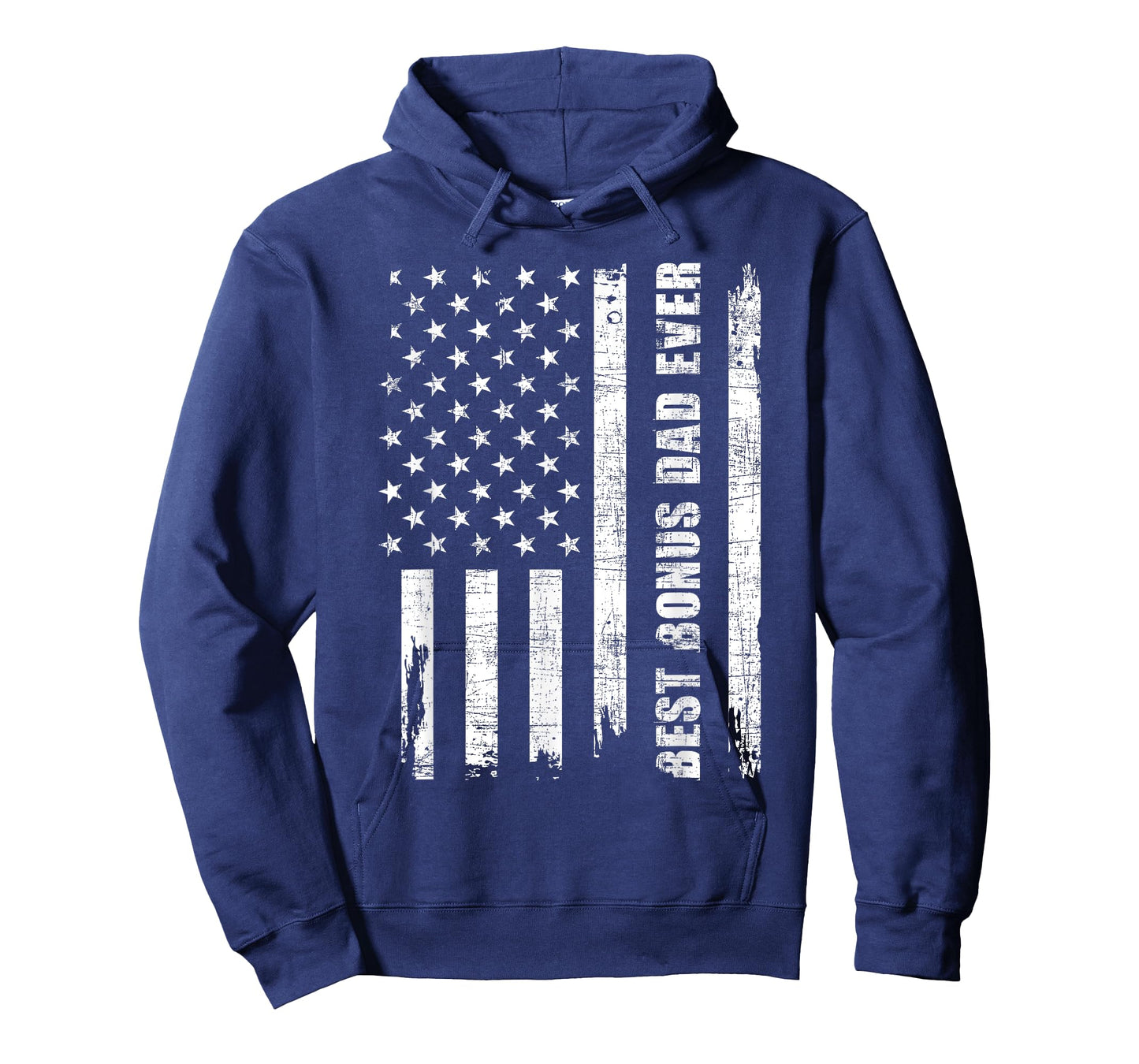 Best Bonus Dad Ever - USA Flag Adoptive Father Stepdad Daddy T-Shirt