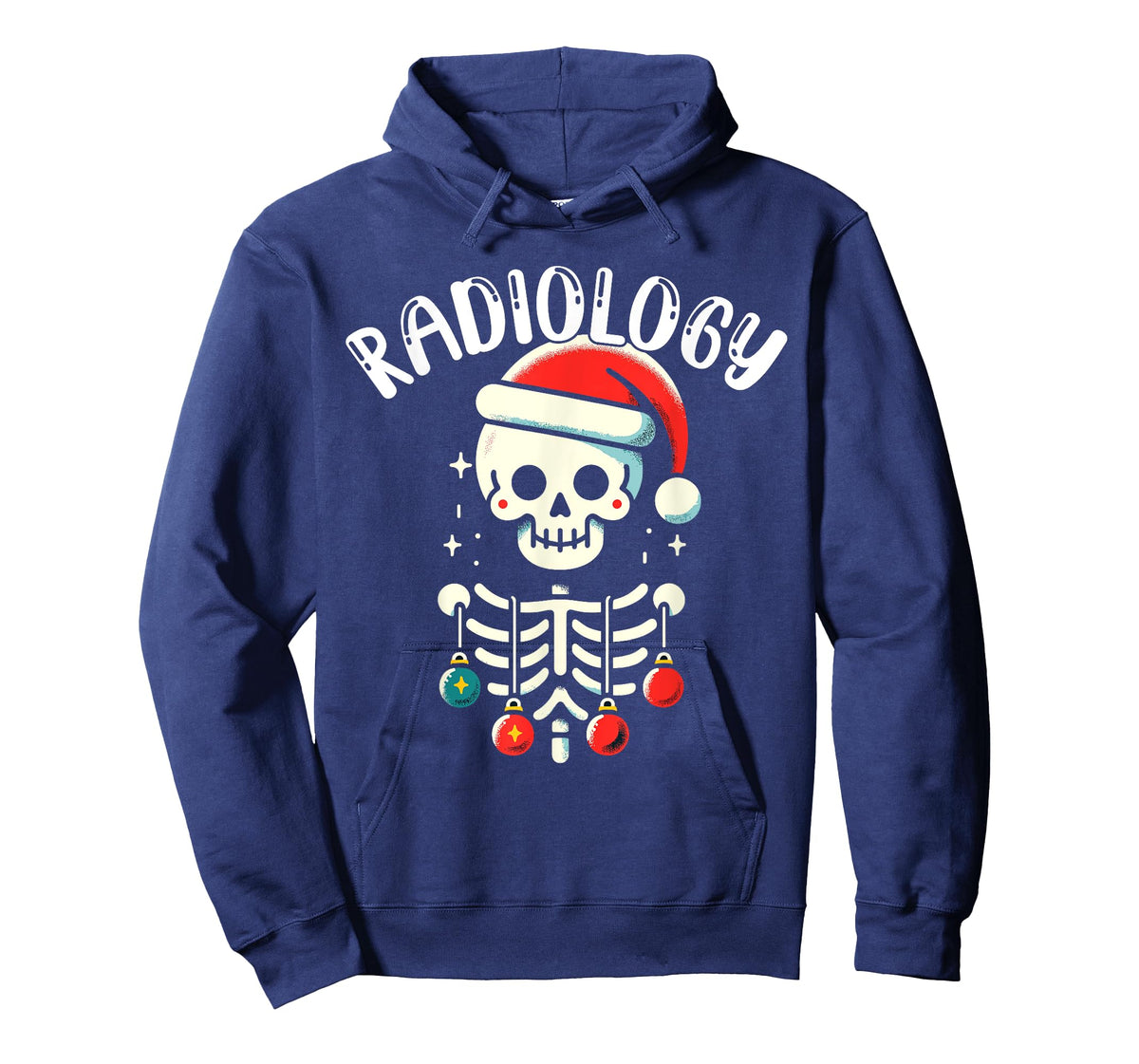 Radiology Christmas Skeleton - Santa Claus Hat X-Ray Tech T-Shirt