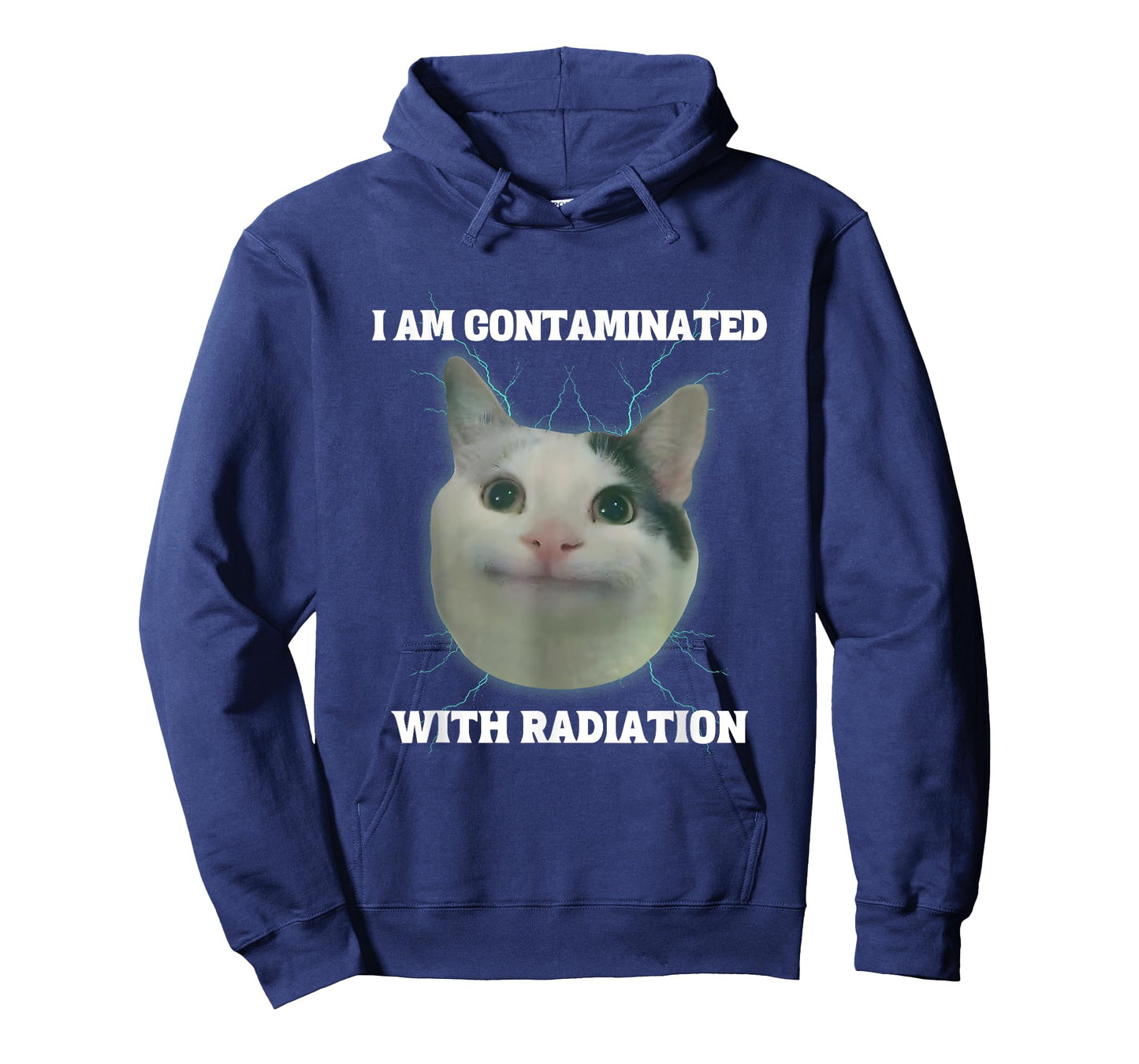 I Am Contaminated With Radiation Funny Japanese Cat Meme T-Shirt