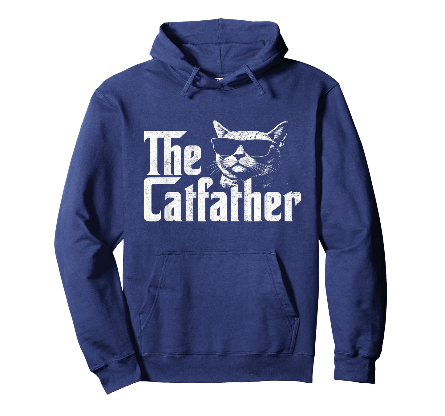 Mens The Catfather Funny Cat Dad Fathers Day Vintage Father's Day T-Shirt