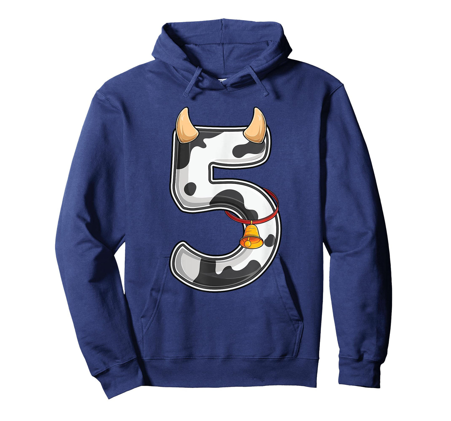 Cow Girl Boy Farmer Fifth 5th Birthday Five 5 Years Old Bday T-Shirt