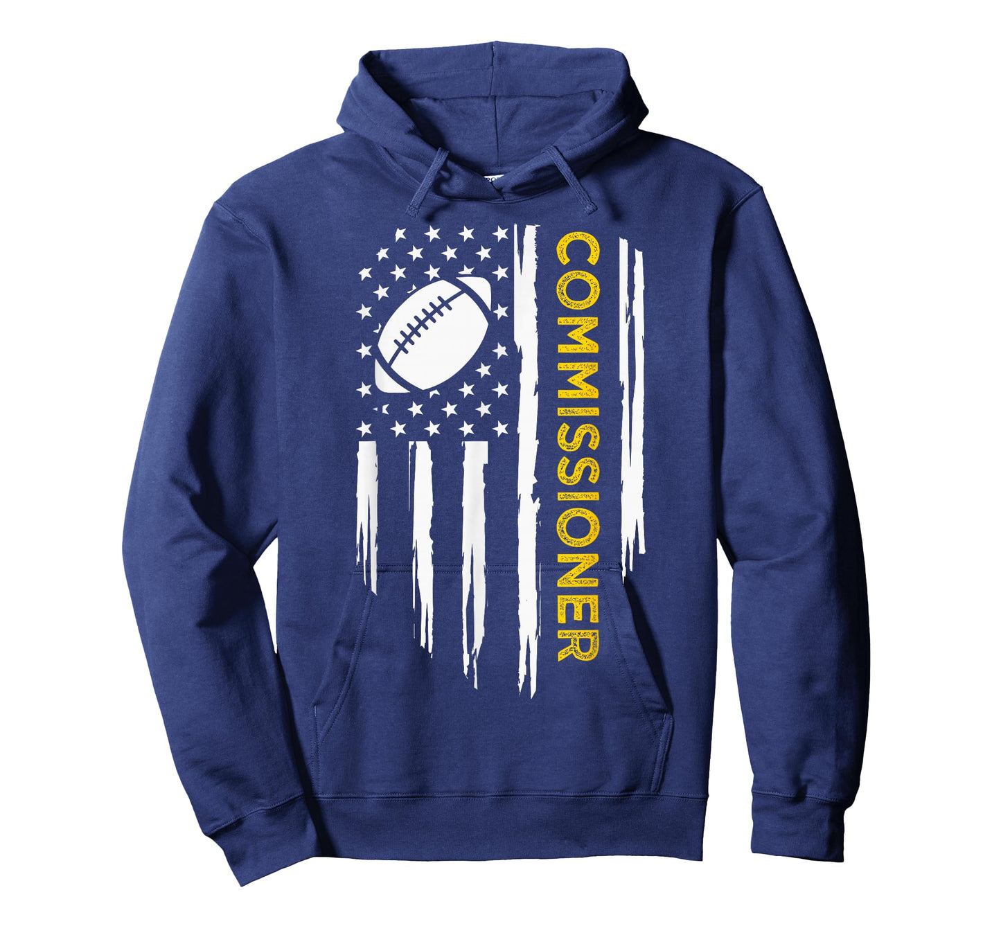 Commissioner Fantasy Football - American Commish Flag T-Shirt