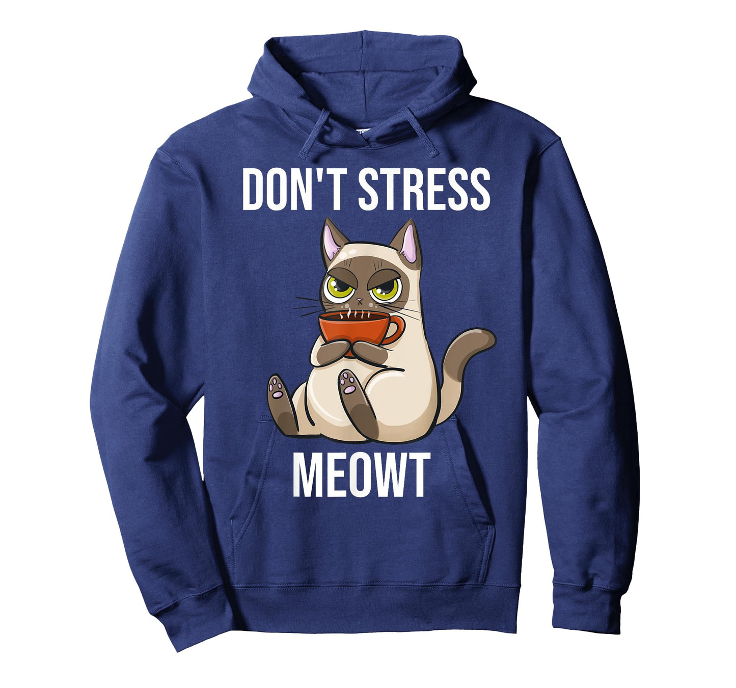 Don't Stress Meowt Funny Sarcastic Coffee Cat T-Shirt