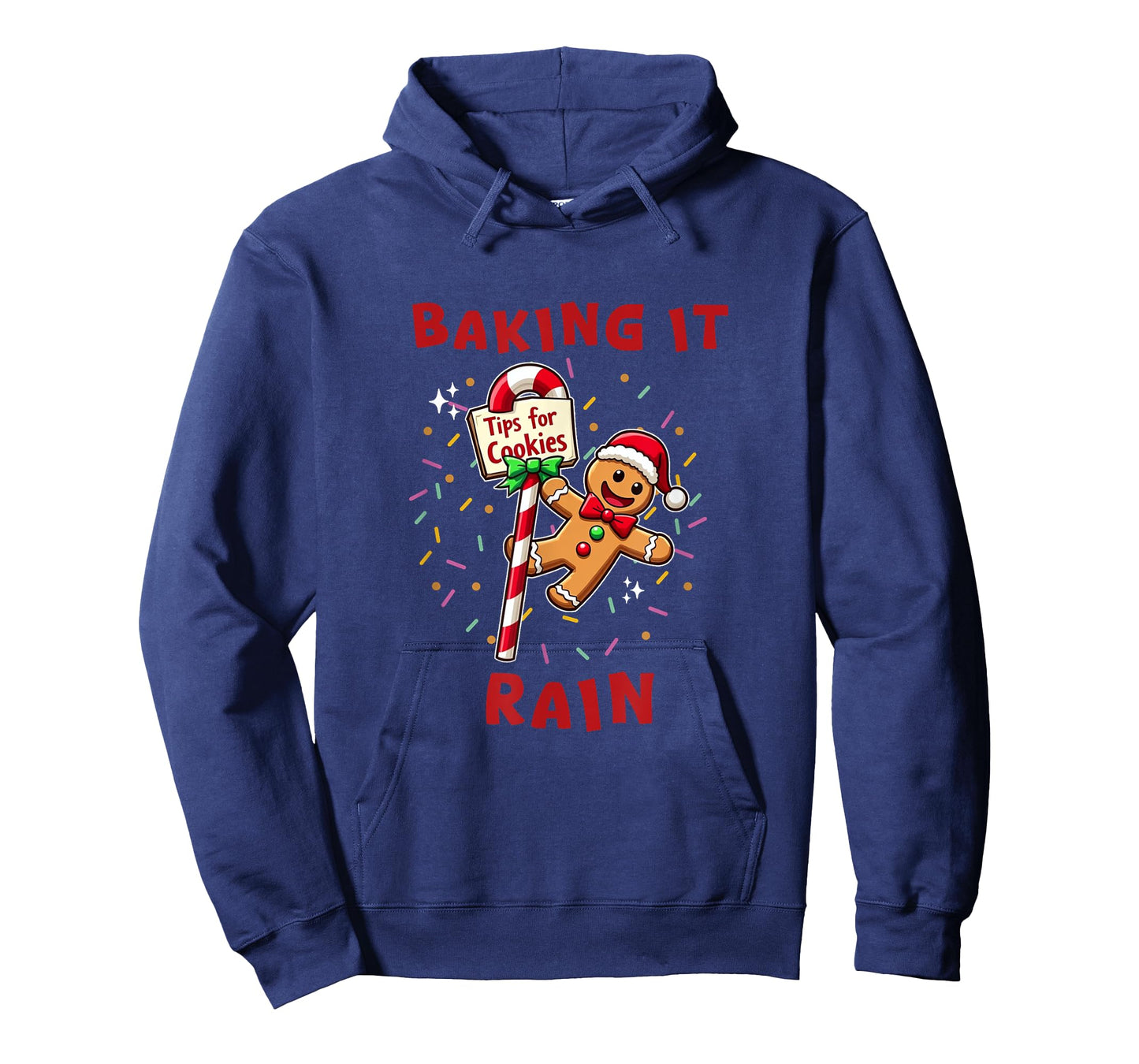Baking It Rain Funny Holiday Gingerbread Stripper Pole T-Shirt