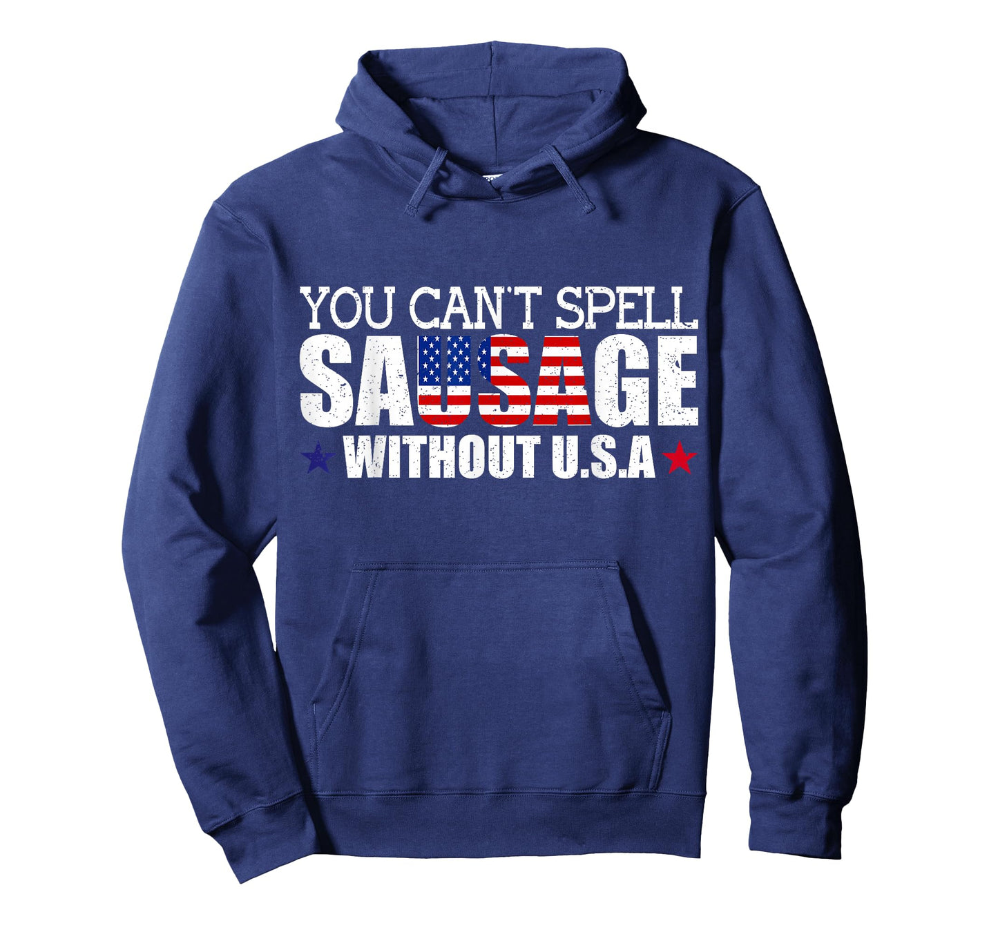 Funny USA Patriotism Sarcastic American Sausage Food Humor T-Shirt