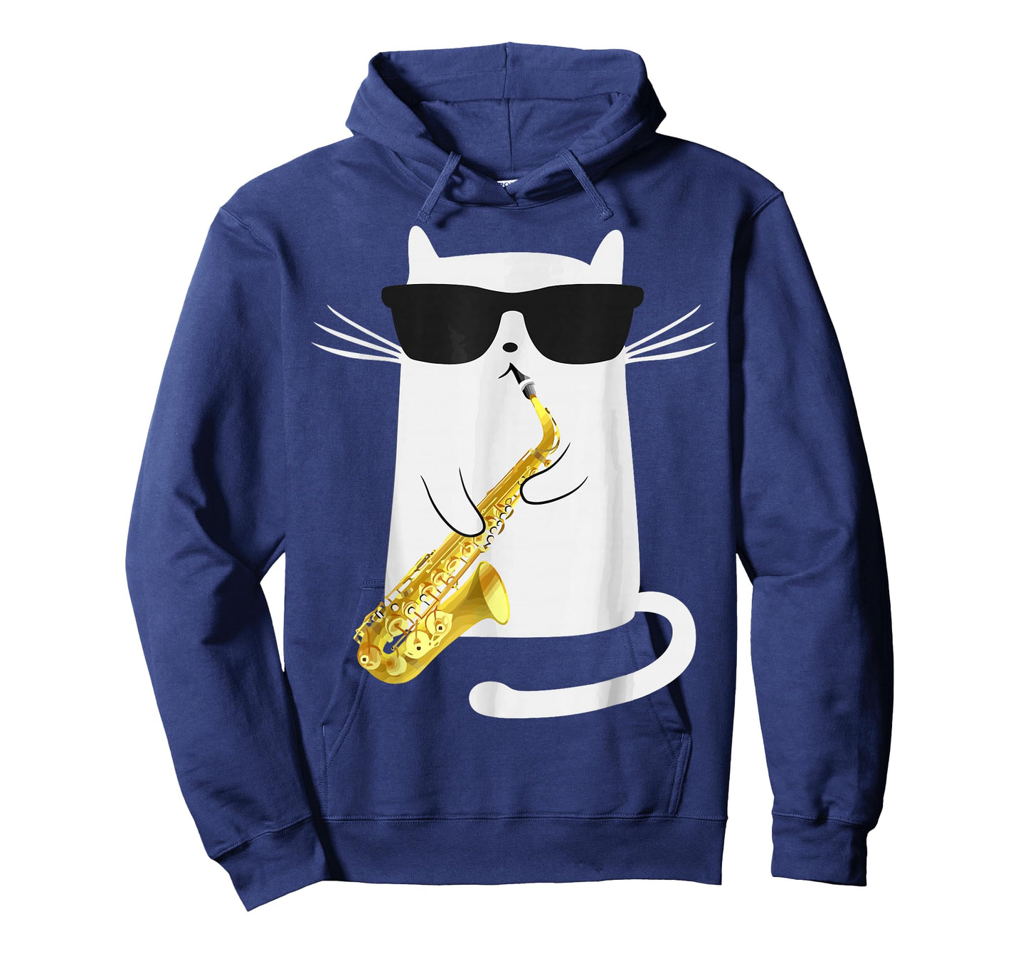 Funny Cat Playing Saxophone For Jazz Musician Saxophonist T-Shirt