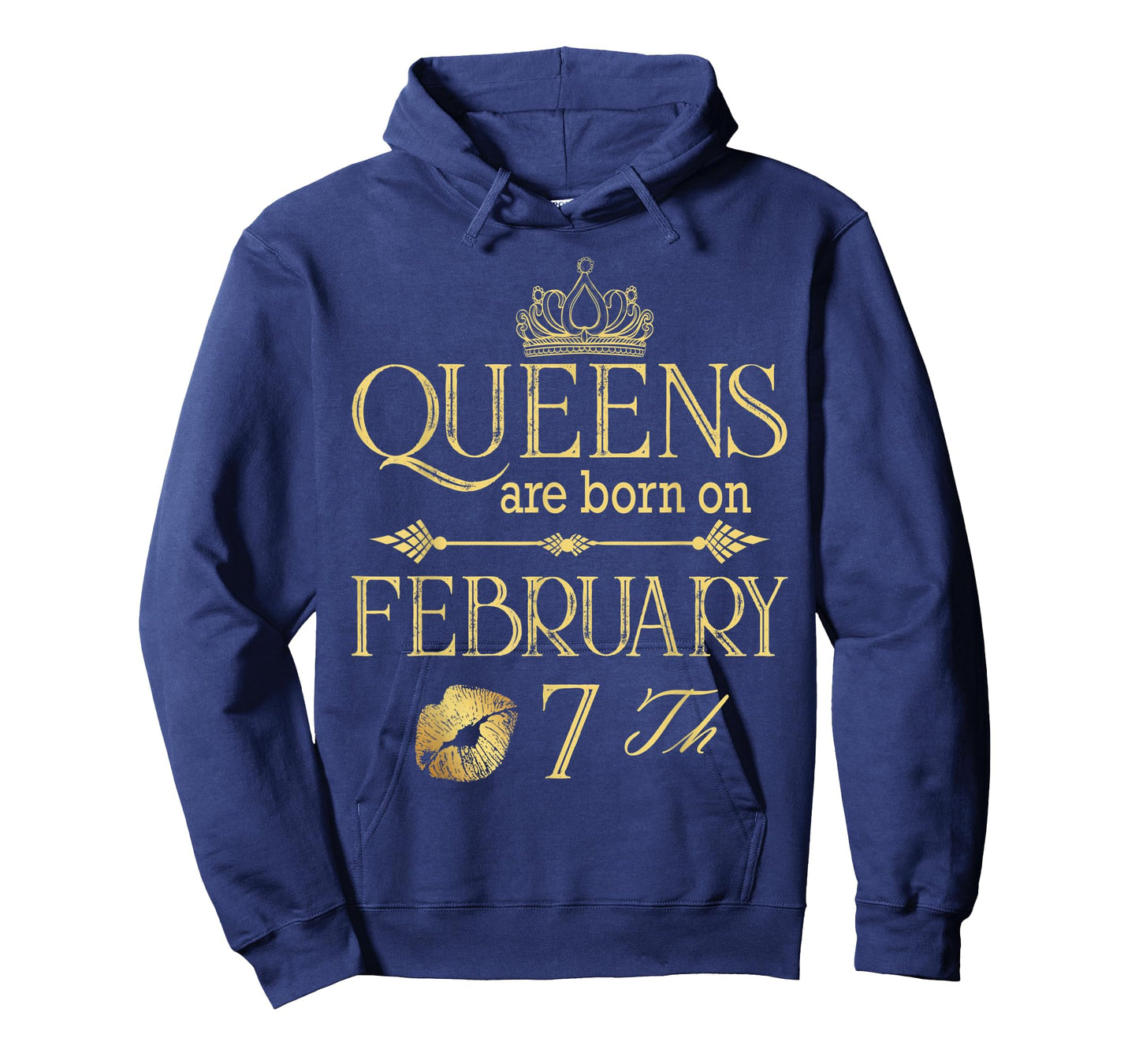 Funny Queens Are Born On February 7th Birthday Women Girl T-Shirt