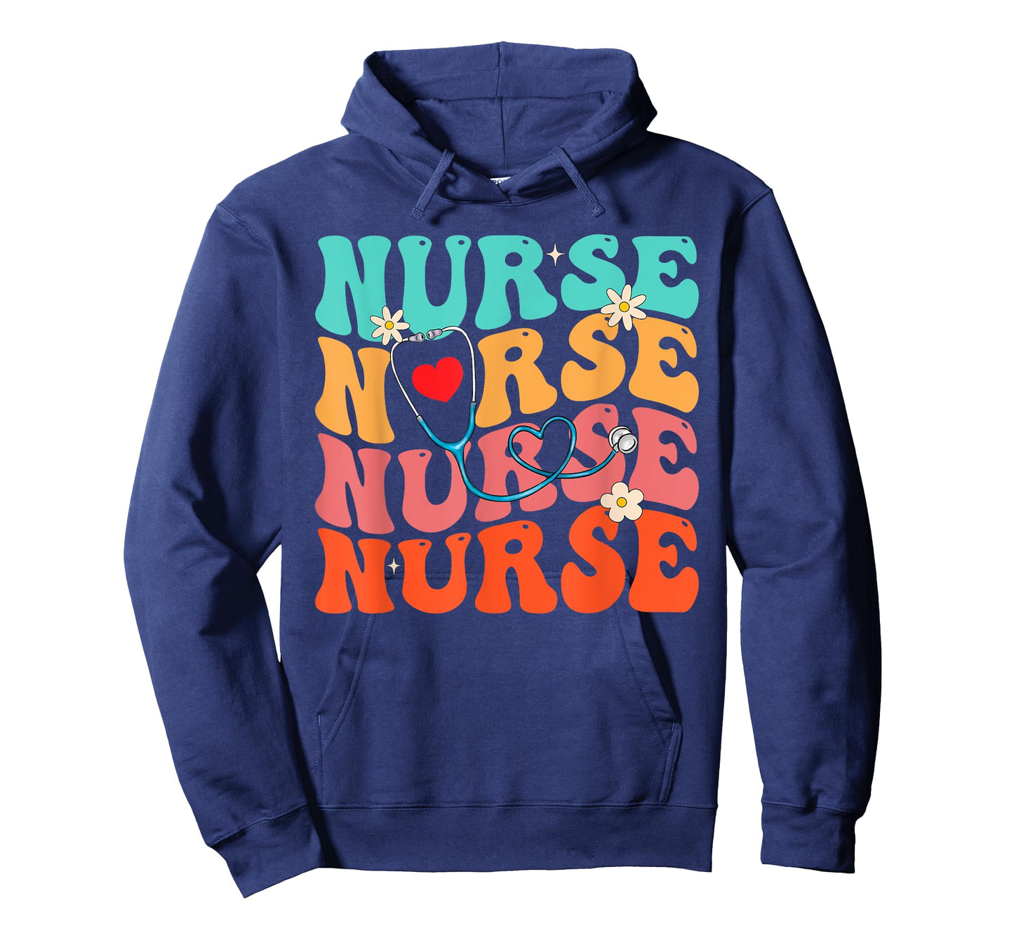 Cute Groovy Stethoscope Nurse Life Nursing Nurse Week Nurse T-Shirt
