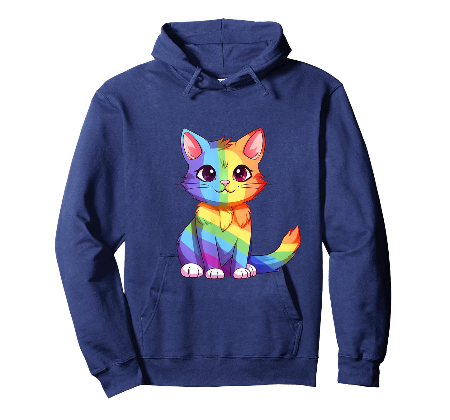 Cat - Rainbow Color - LGBTQ Ally Pride Rainbow Equality T-Shirt