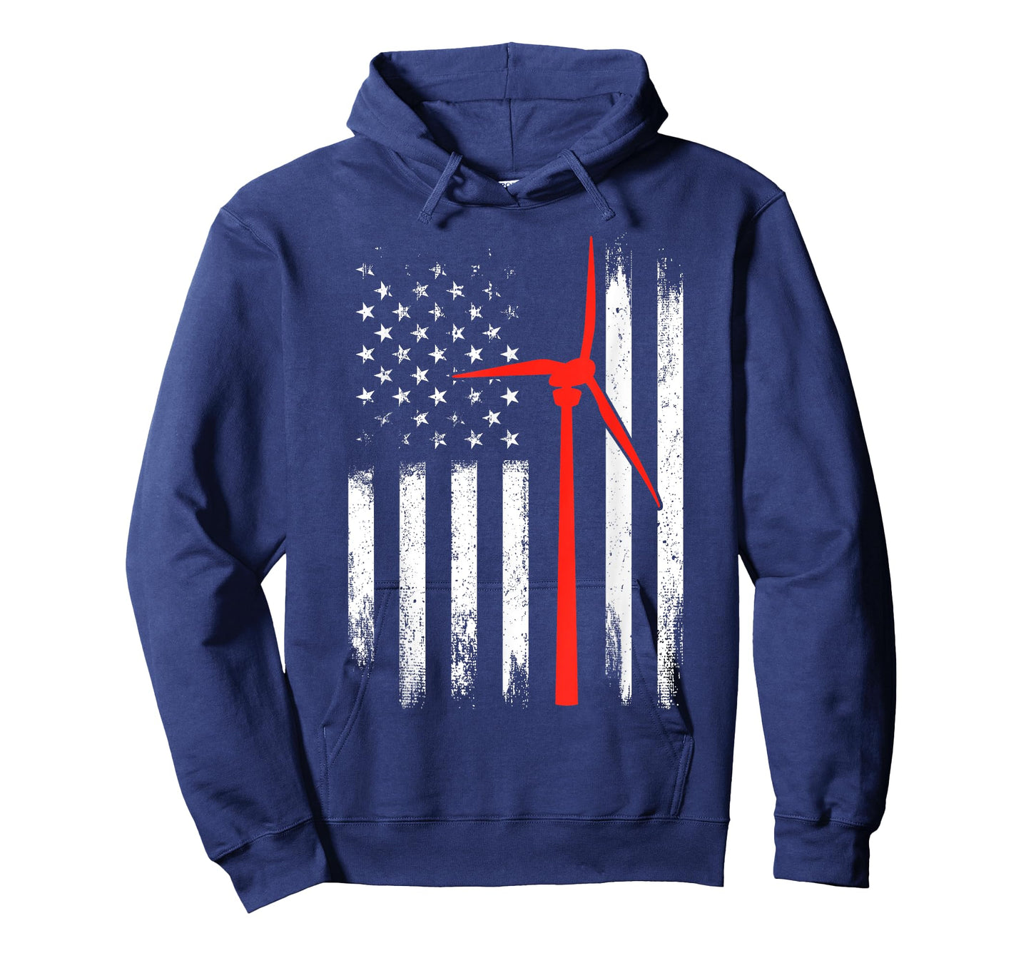 Wind Turbine Technician Shirt American Flag Tshirt Gifts T-Shirt