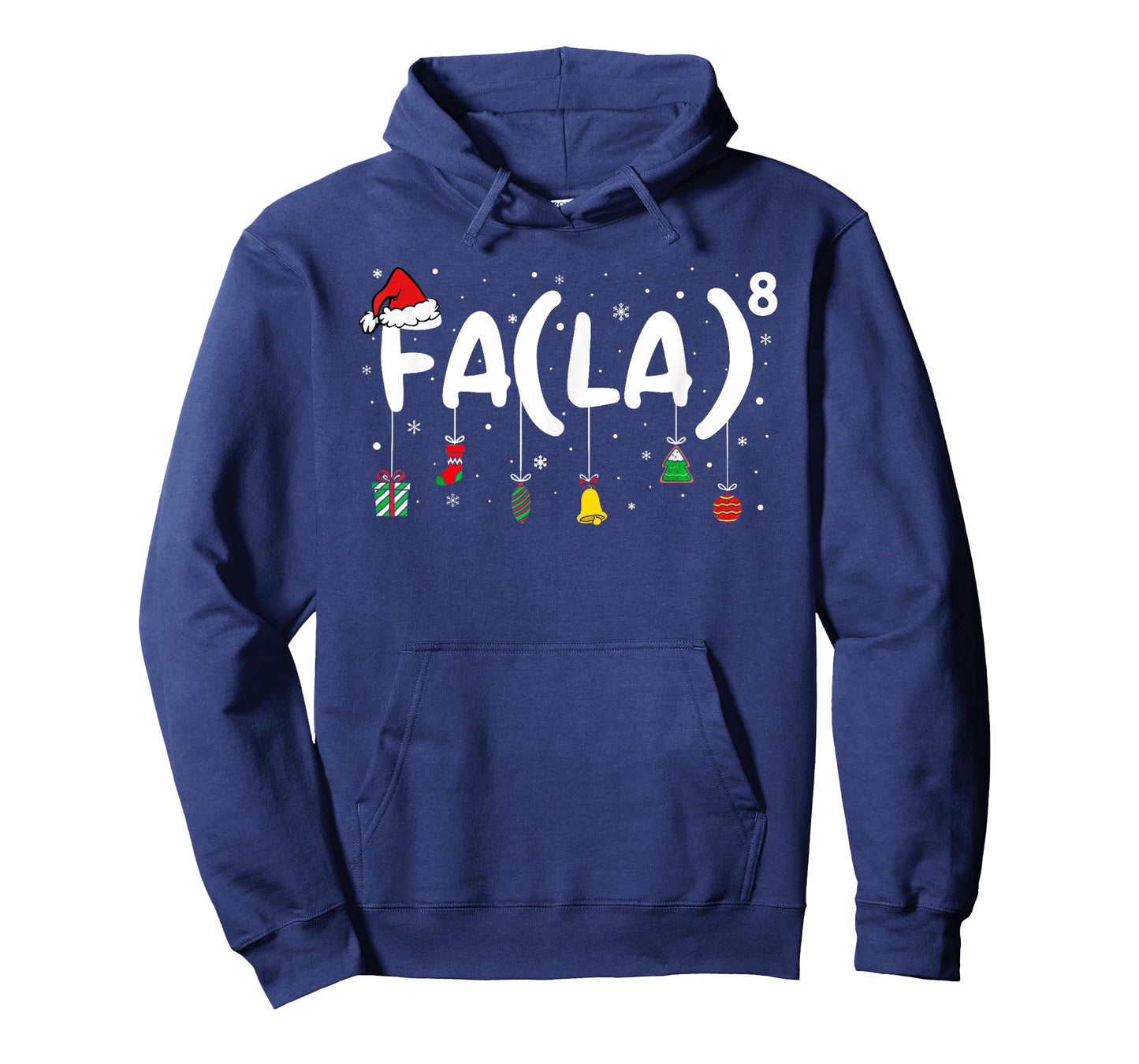 Funny Christmas Santa FA La Xmas Math Teacher Student T-Shirt