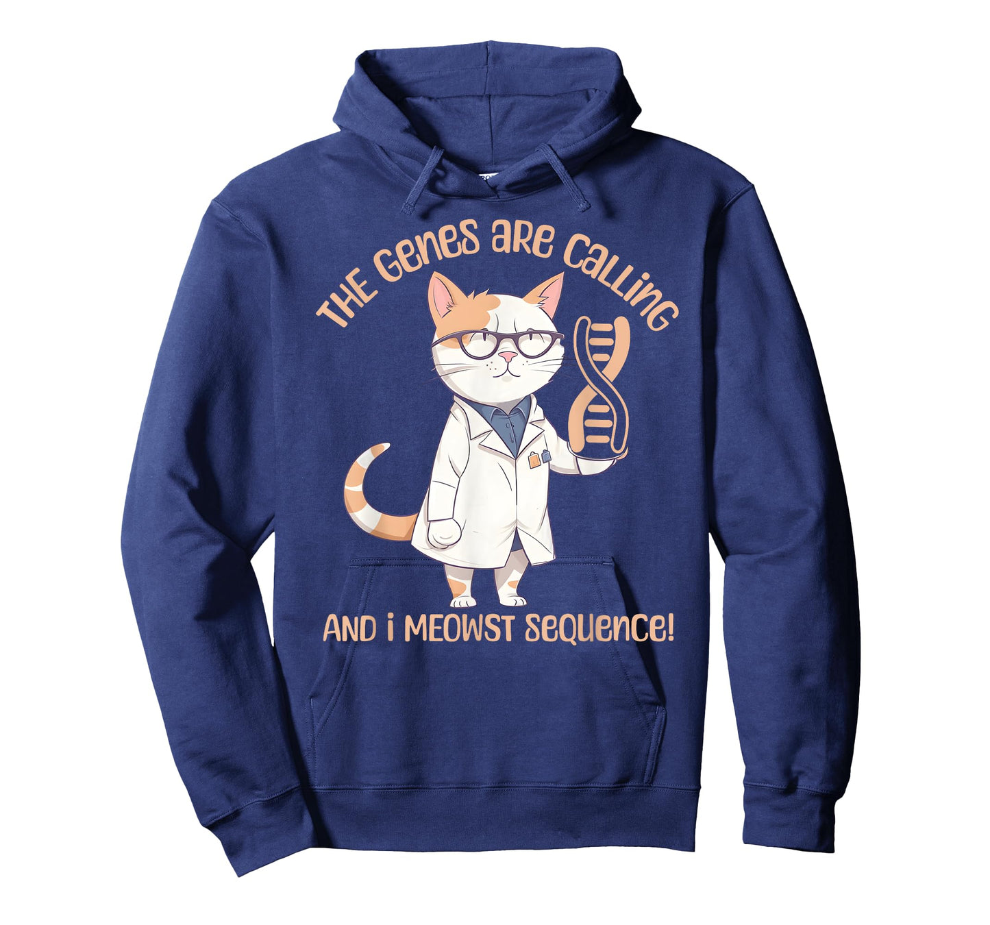 Funny Molecular Biology Cat Gene Sequencing DNA Biologist Men Women T-Shirt