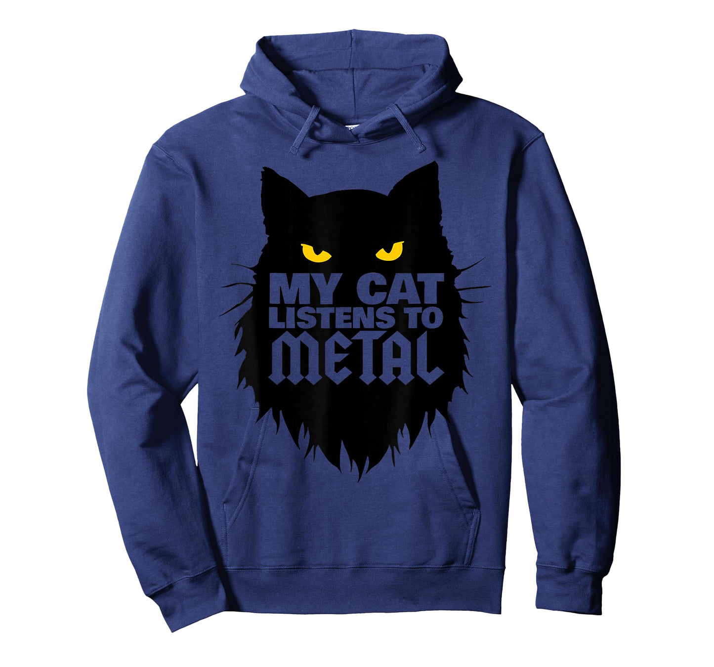 My cat listens to Metal funny Metal Head T-Shirt