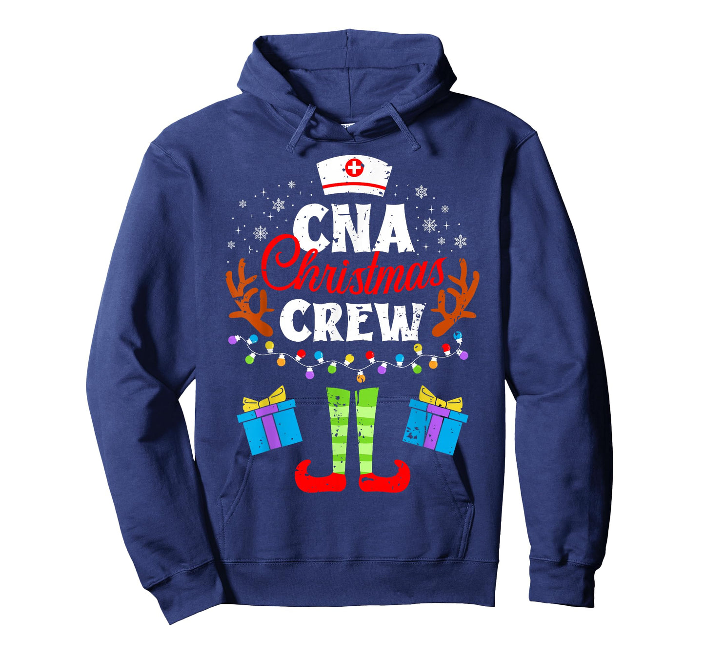 CNA Christmas Nurse Crew Nursing Women Men Pajama Xmas T-Shirt