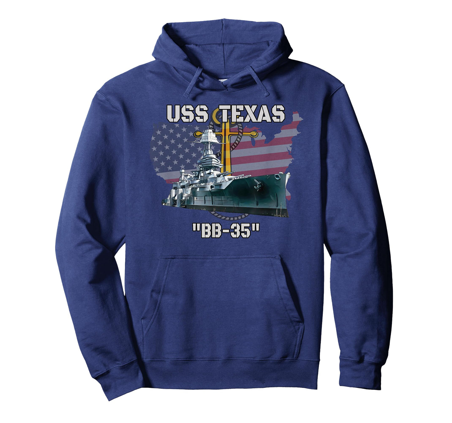 USS Texas BB-35 Battleship Veterans Warship Father Grandpa T-Shirt